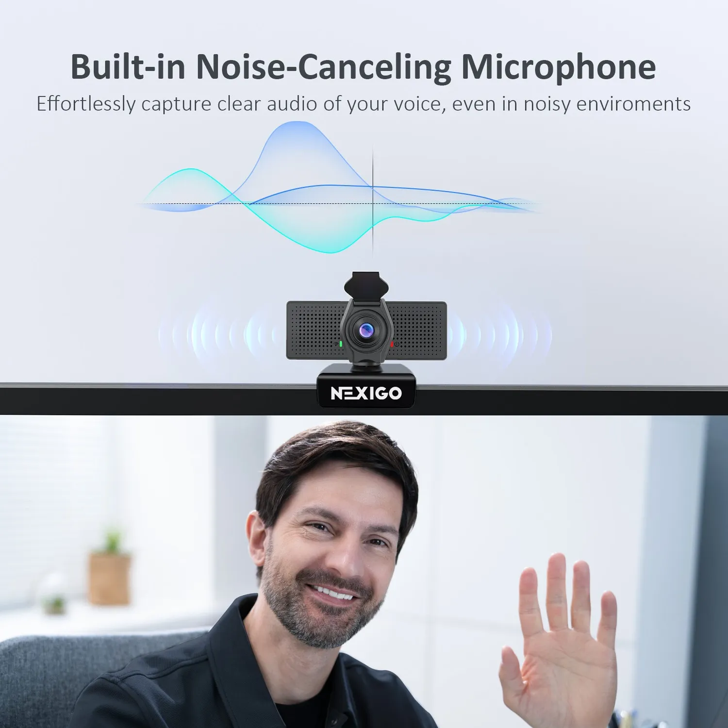 NexiGo 1080P webcam FHD ruisonderdrukking USB-C