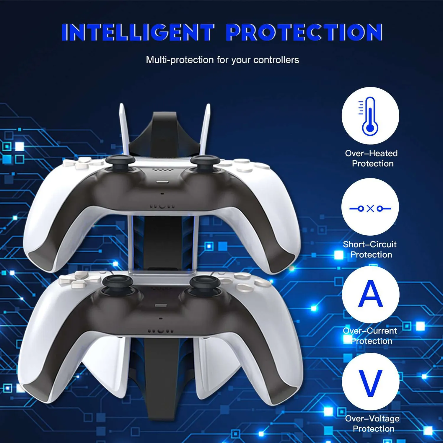 NexiGo PS5 Controller Verticale Oplader Zwart
