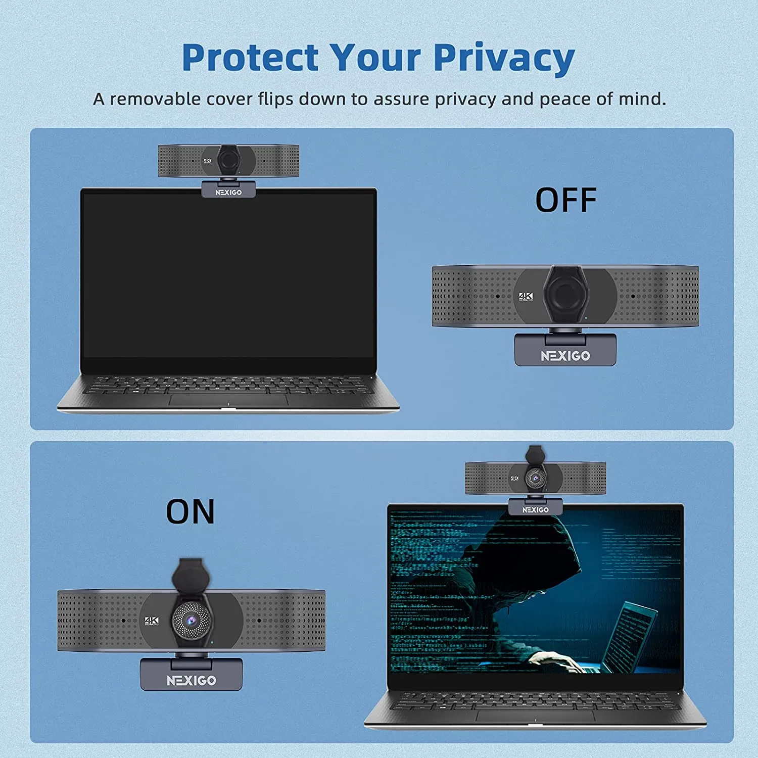NexiGo N690 4K webcam met autofocus