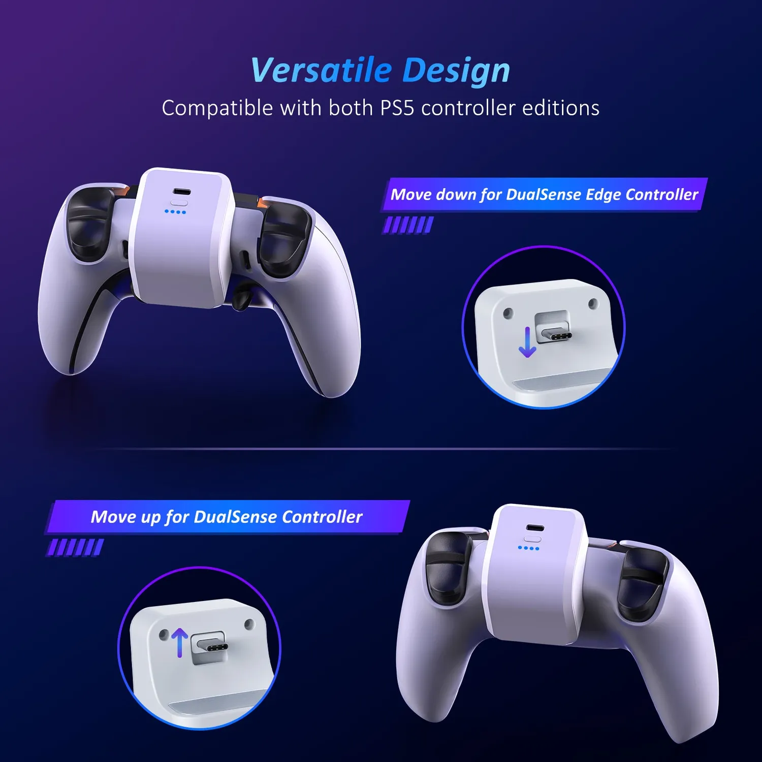 NexiGo PS5 Controller Oplaadbare Accu Batterijpack