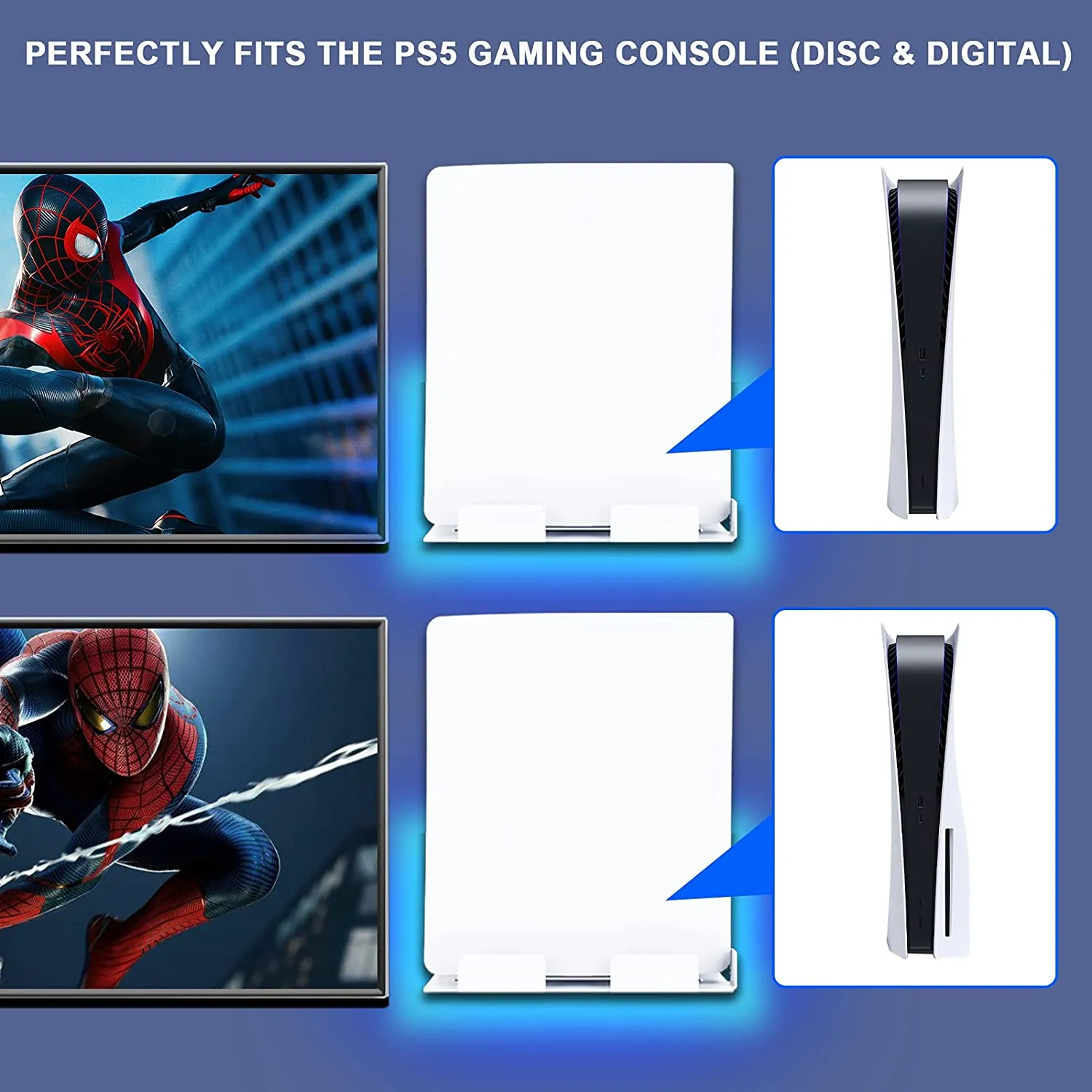 NexiGo PS5 wandmontage set met RGB LED verlichting