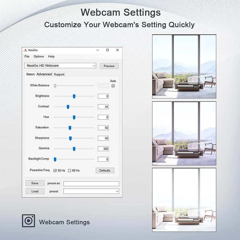 NexiGo N660 1080p webcam fixed focus