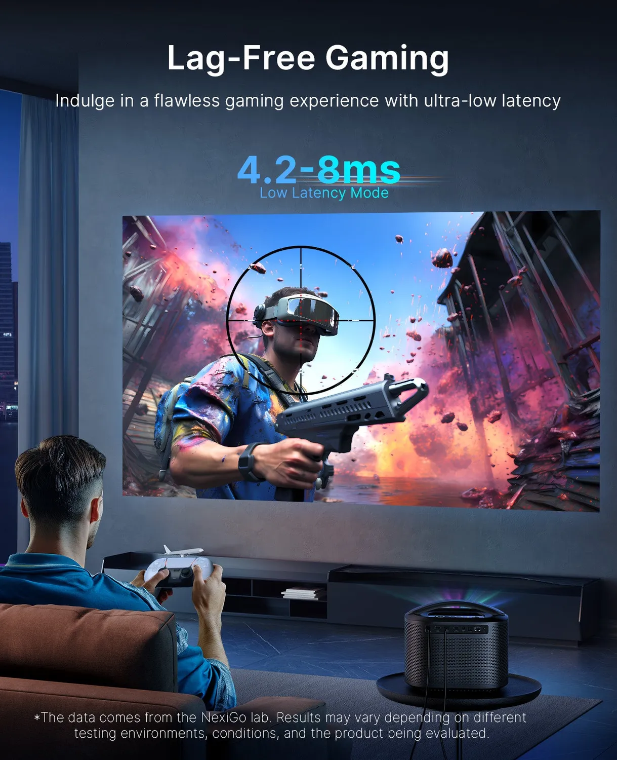 NexiGo TriVision Ultra 4K tri-LED-laser beamer