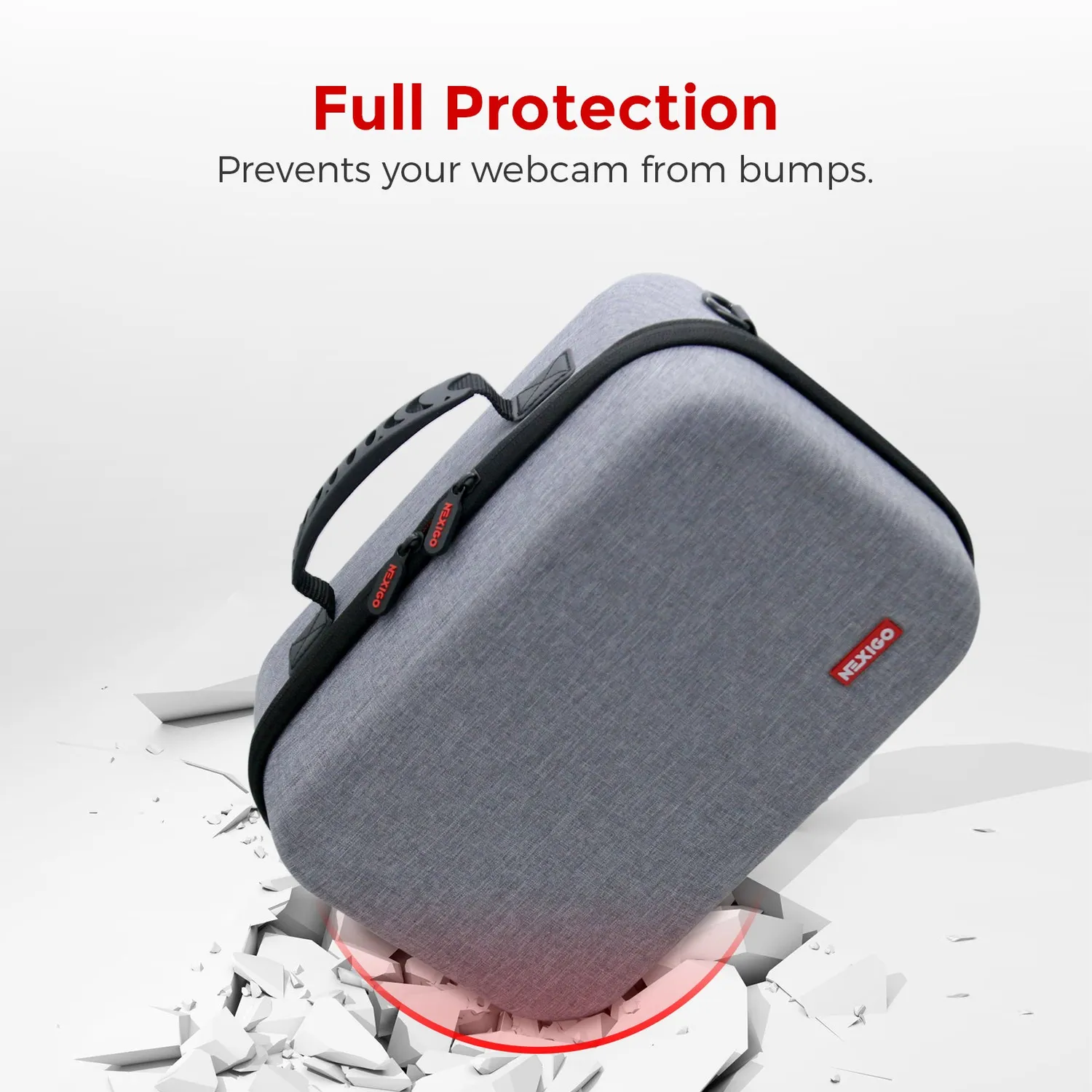 NexiGo Travel Case conference cameratas zwart hardcase