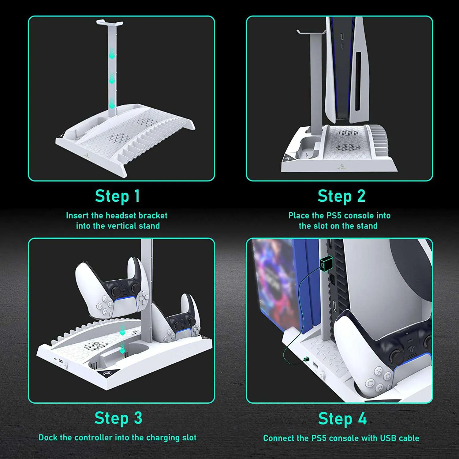 NexiGo PS5 Vertical Cooling Stand PS5-standaard