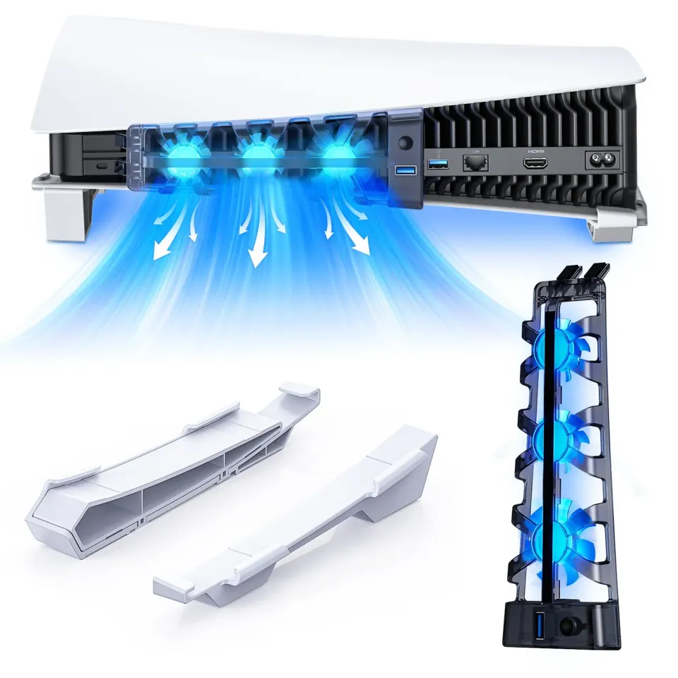 NexiGo PS5 Horizontale Standaard met Koelventilator
