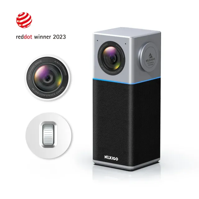 NexiGo N3000 4K Webcam Vergadercamera met Speaker