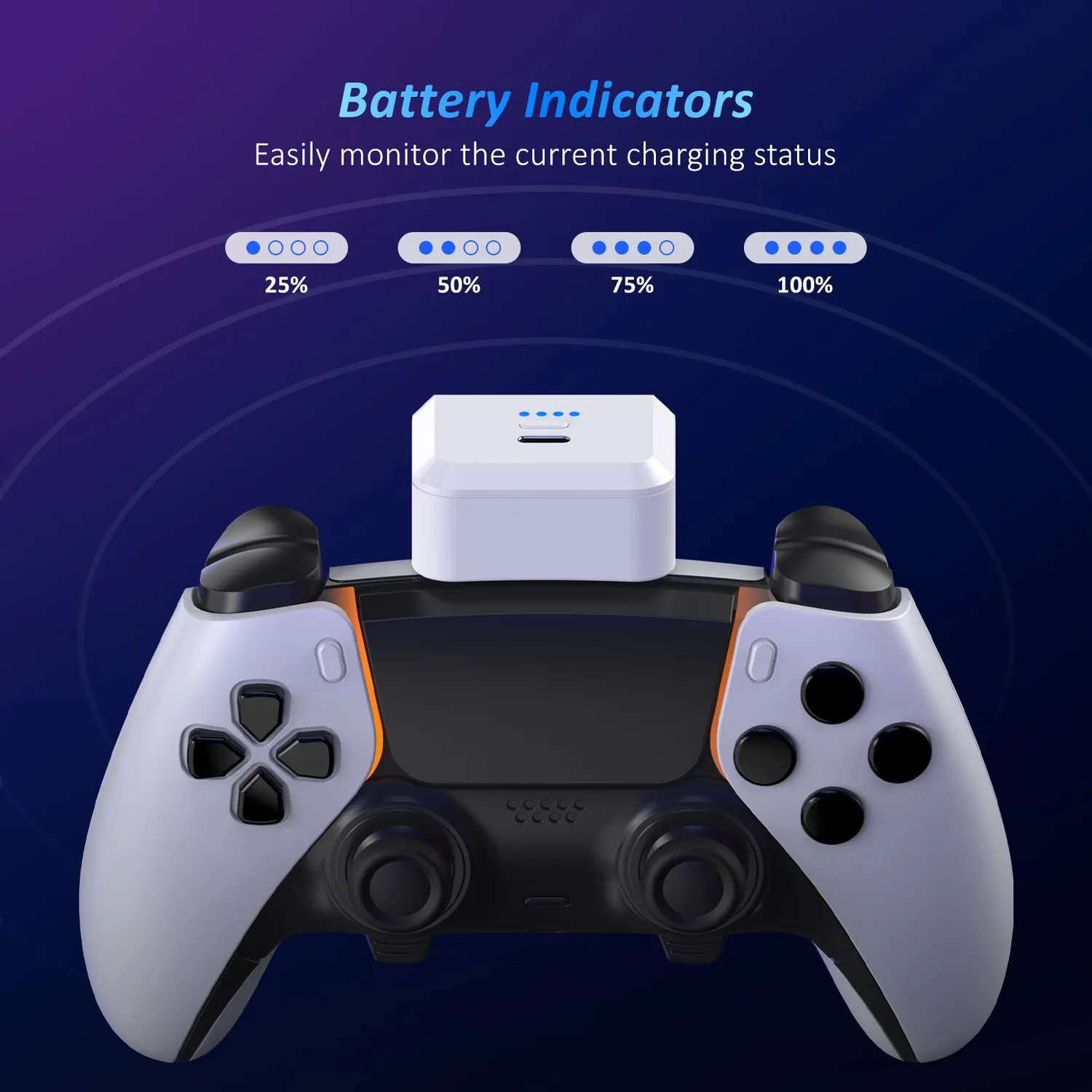 NexiGo PS5 Controller Oplaadbare Accu Batterijpack