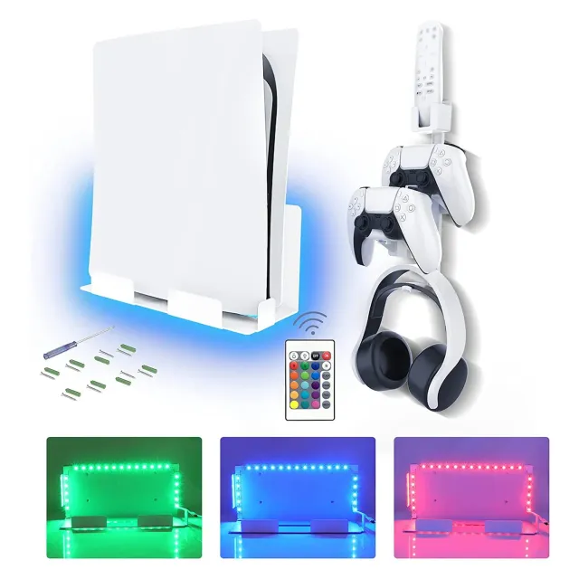 NexiGo PS5 wandmontage set met RGB LED verlichting