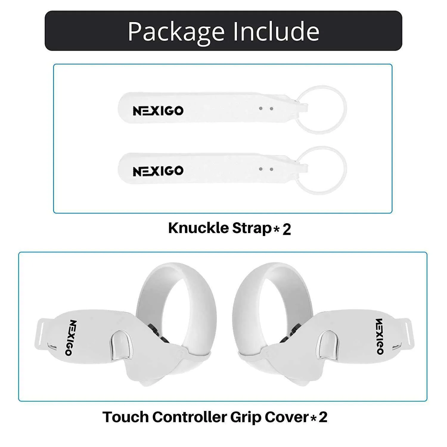 NexiGo Controller Grip Cover met strip voor Quest 2