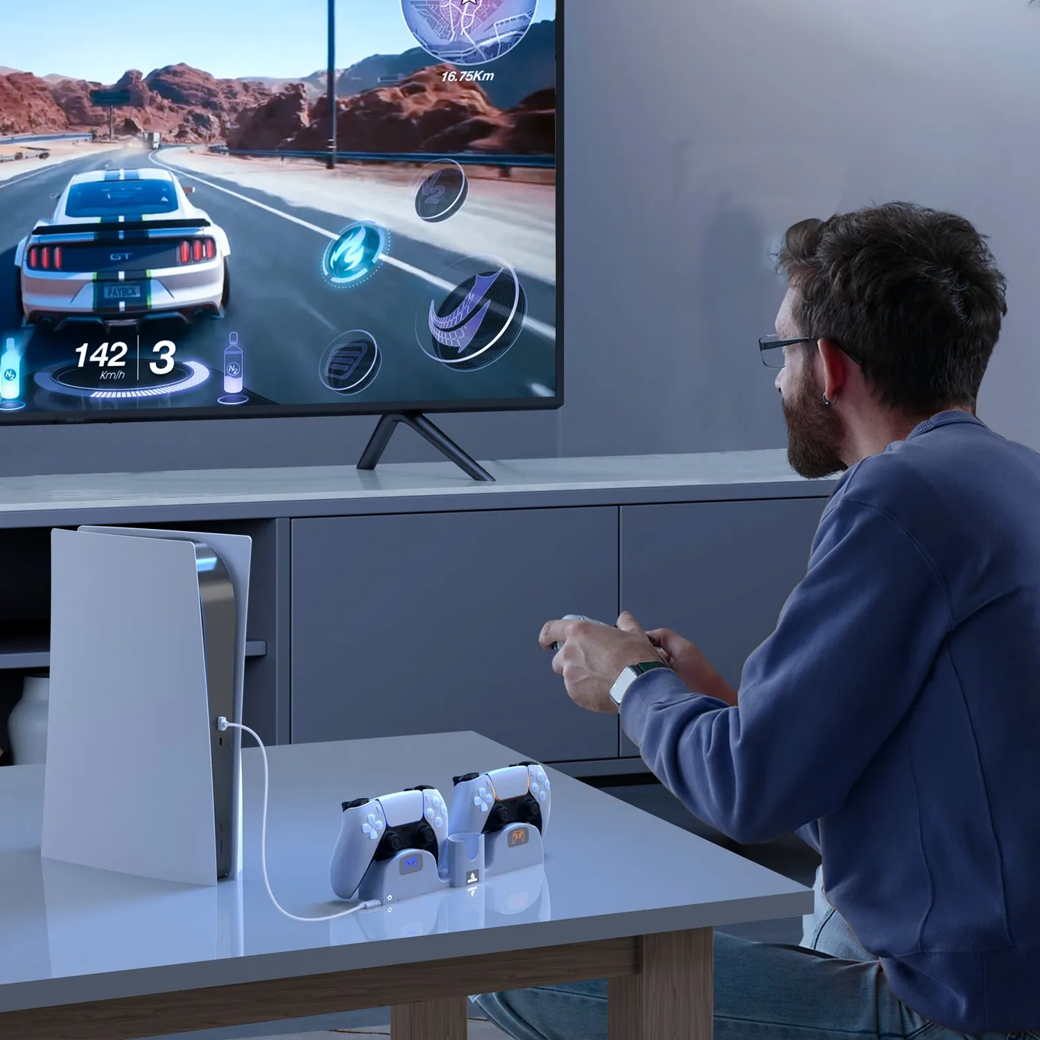 NexiGo Wall Mount Vervangende Controller Lader PS5