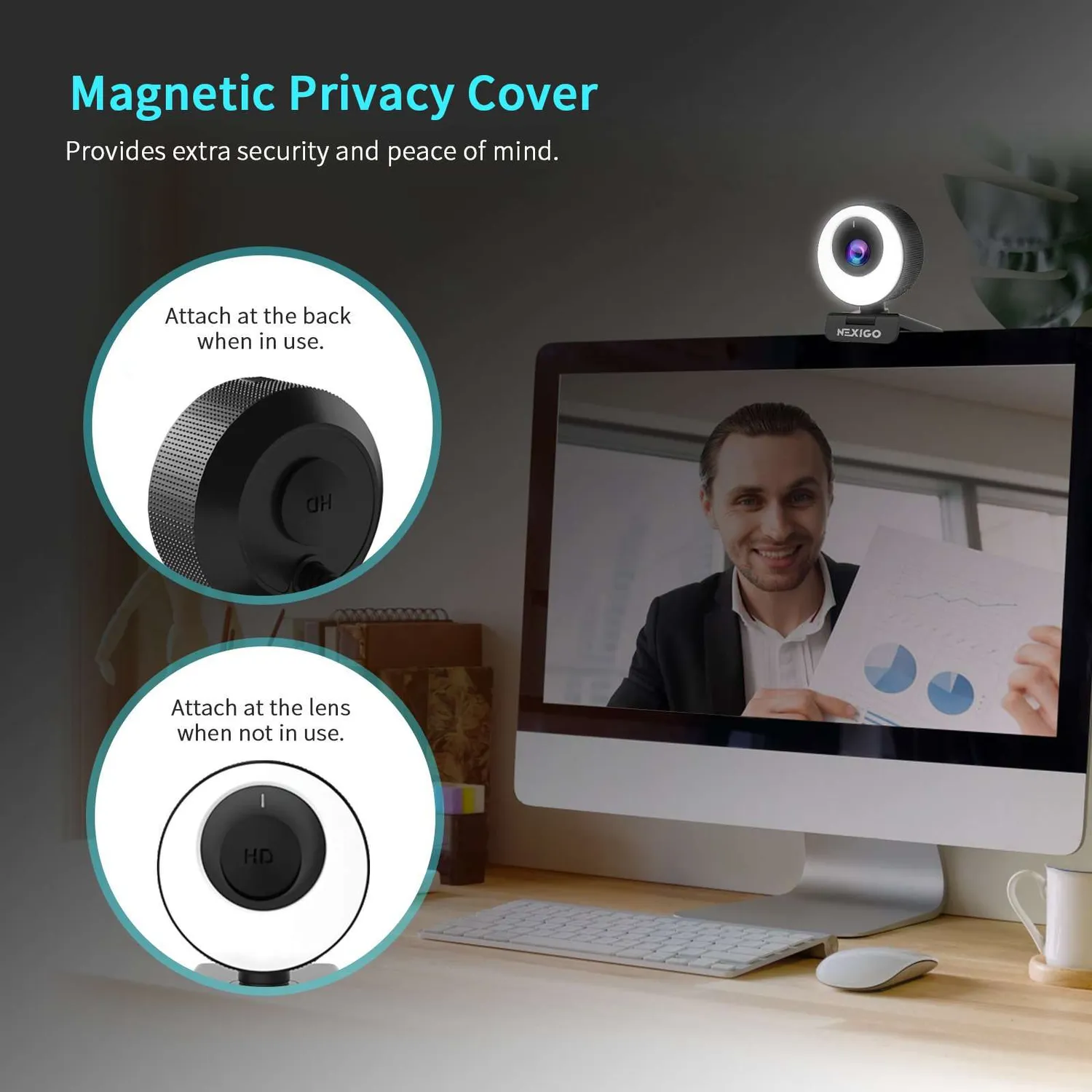 NexiGo N620E webcam 1080p 60fps met autofocus