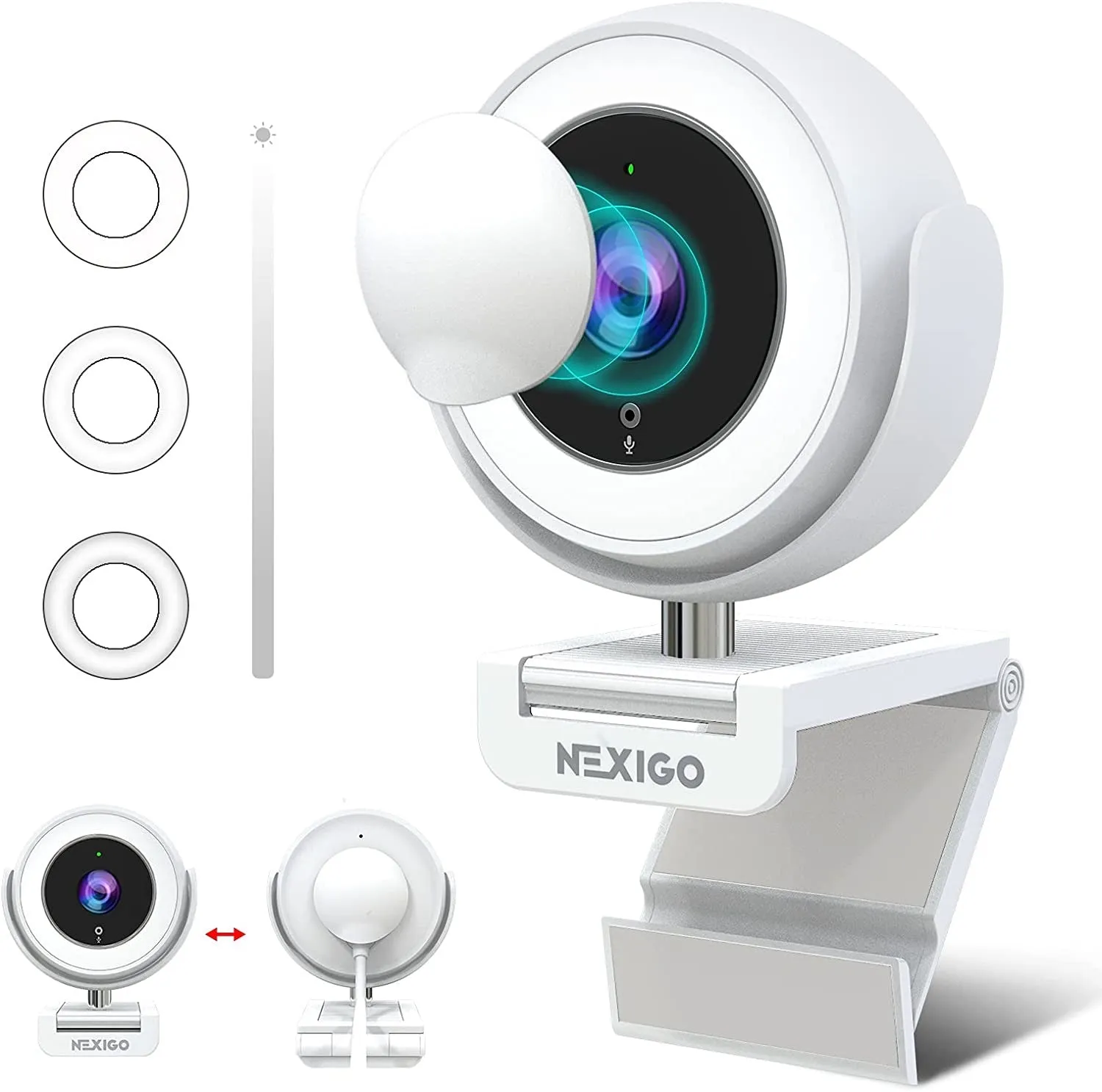 NexiGo N660E webcam met ringlamp