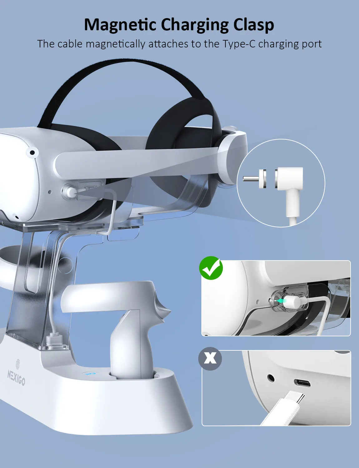 NexiGo Quest 2 oplaadstation voor headset