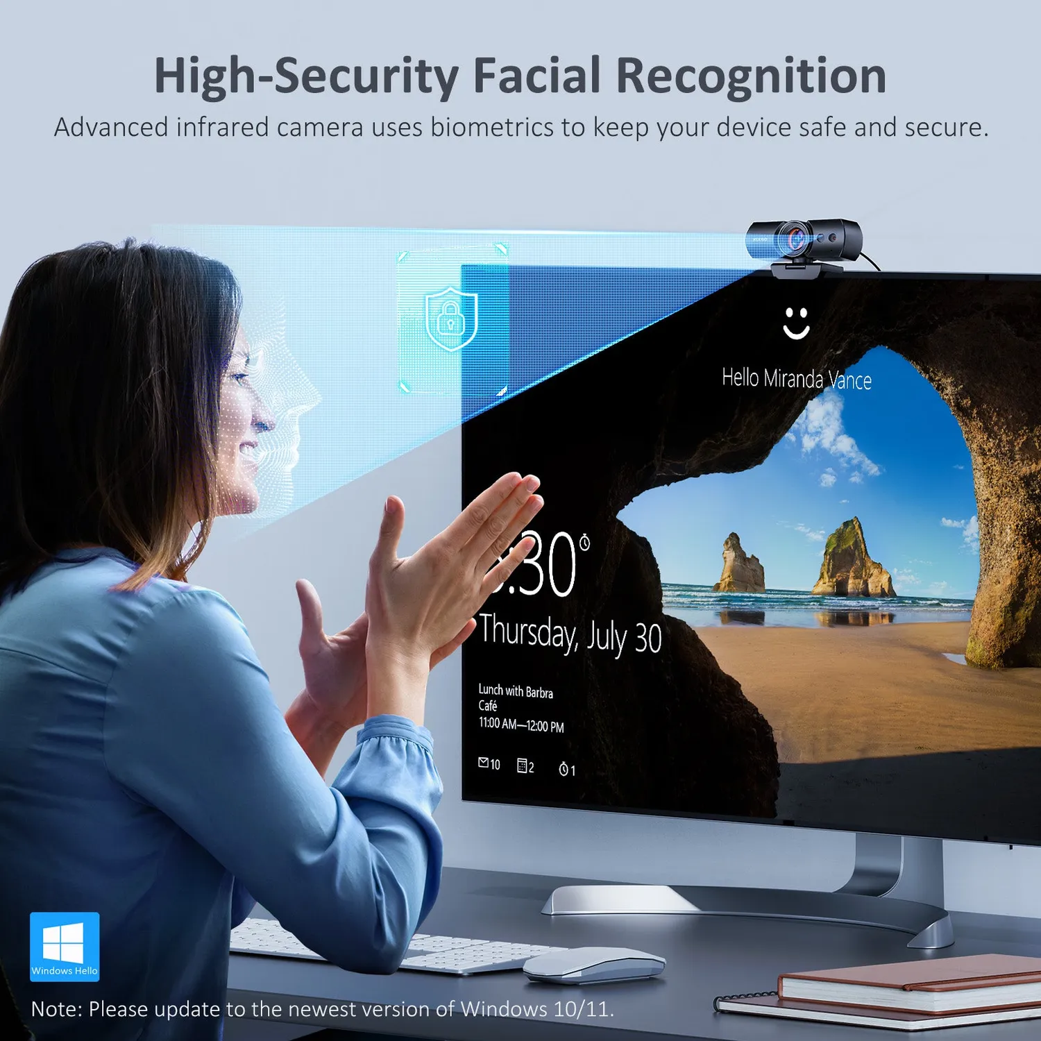 NexiGo HelloCam Windows Hello webcam 1080p