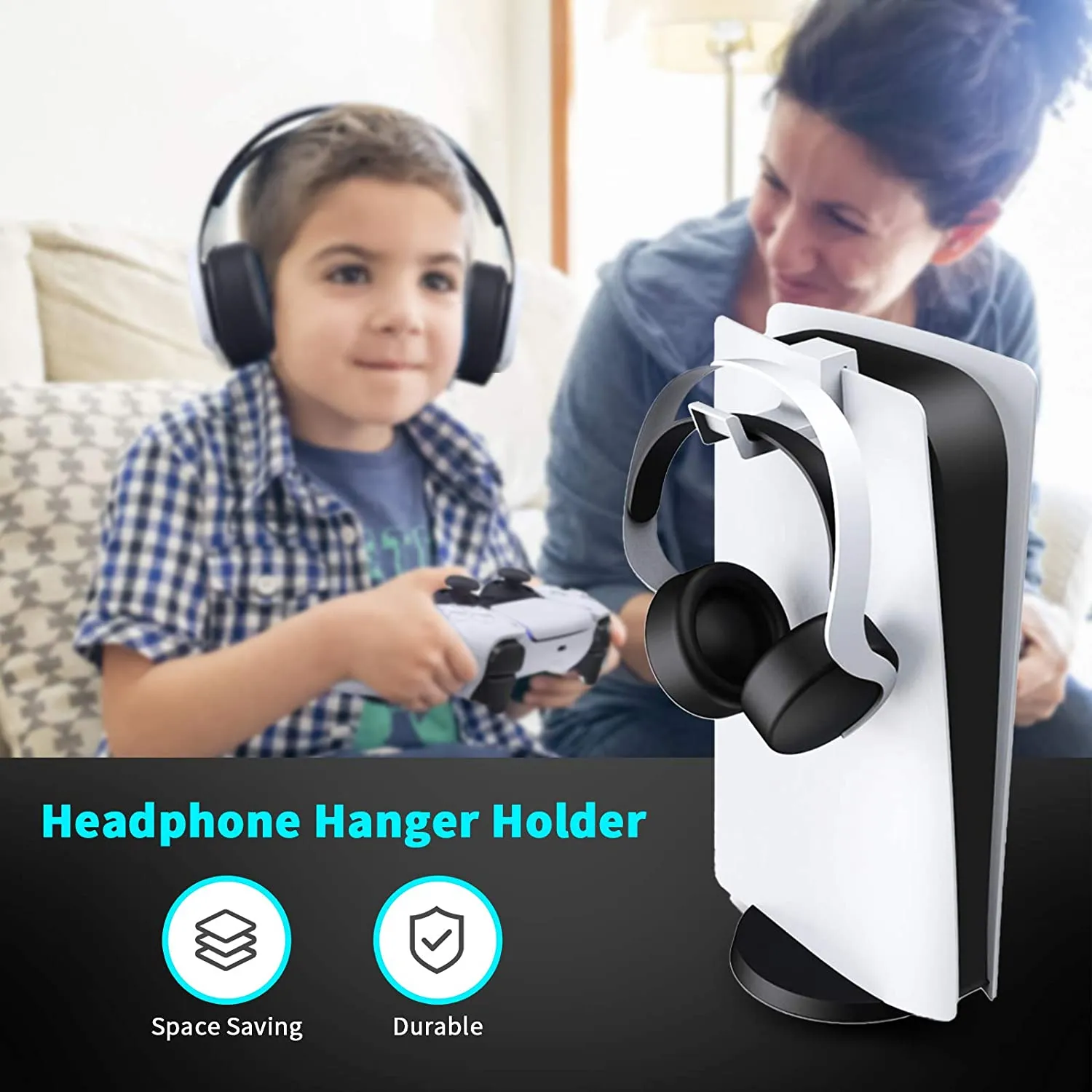 NexiGo PS5 Vertical Cooling Stand verticale standaard met headsethouder