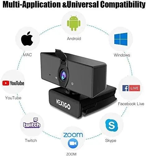 NexiGo N660 1080p webcam fixed focus
