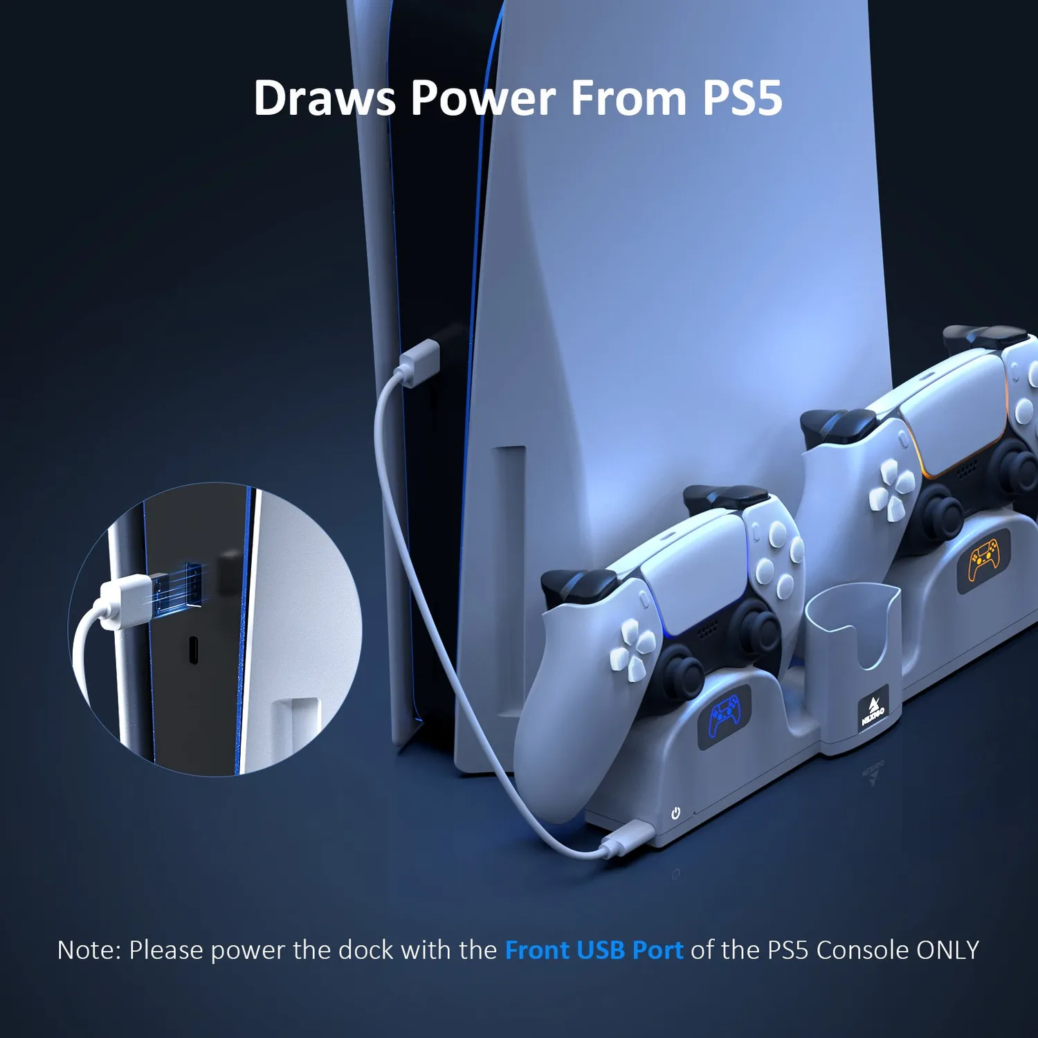 NexiGo Wall Mount Vervangende Controller Lader PS5
