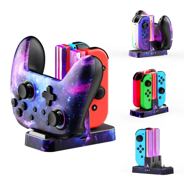 NexiGo Enhanced laadstation voor Joy-Con en Pro Controller