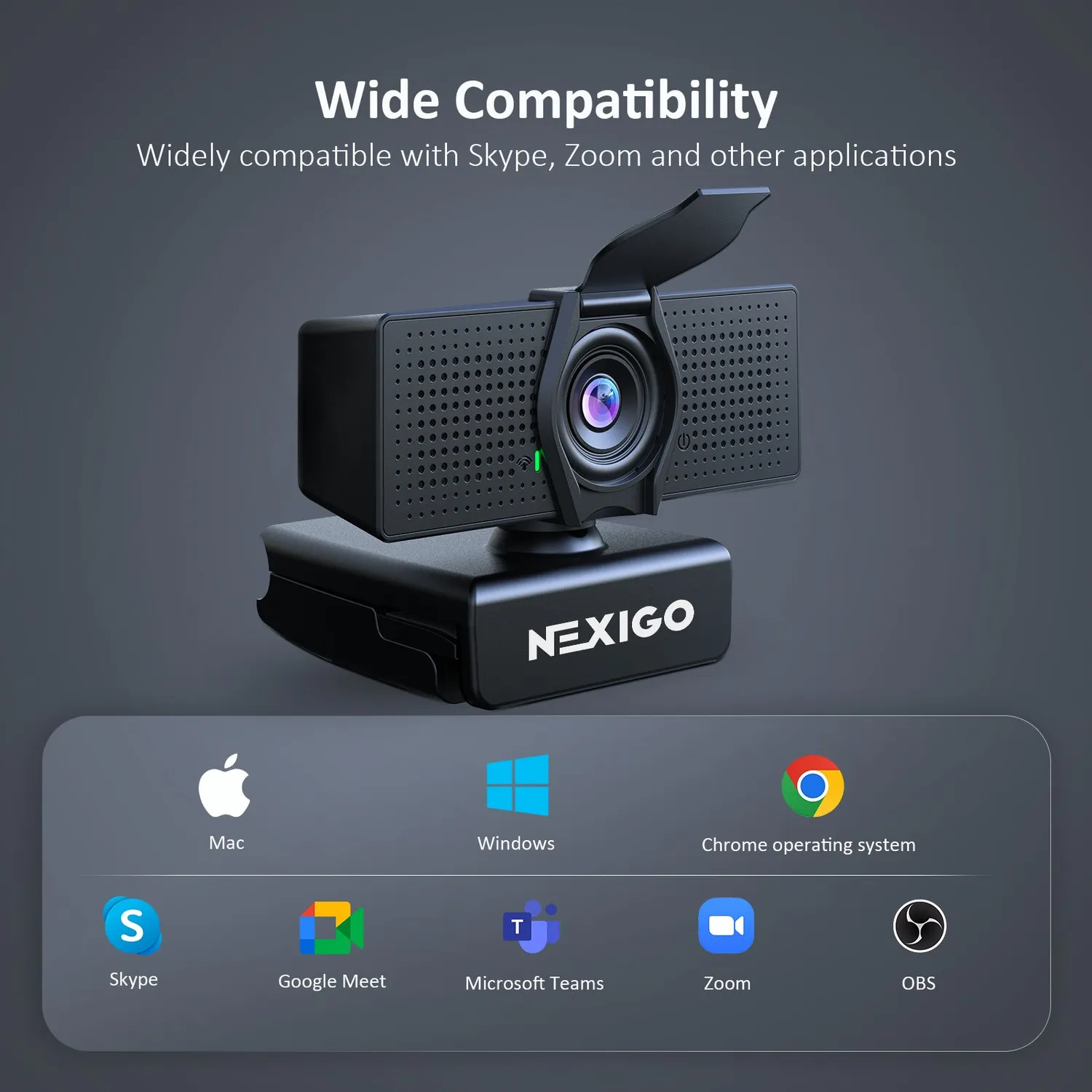 NexiGo 1080P webcam FHD ruisonderdrukking USB-C