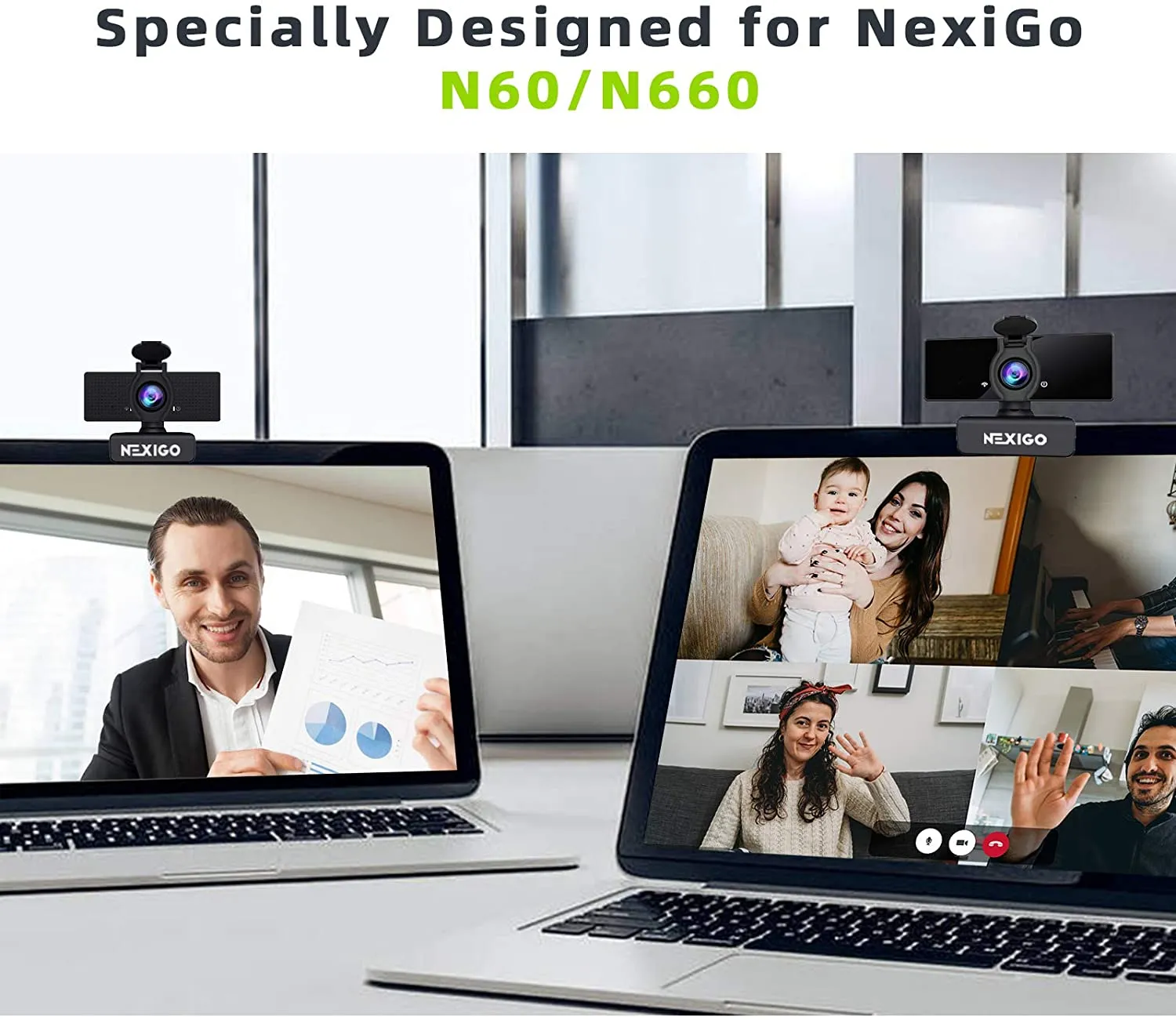 NexiGo Webcam Privacy Shutter voor N60/N660 zwart 2 stuks