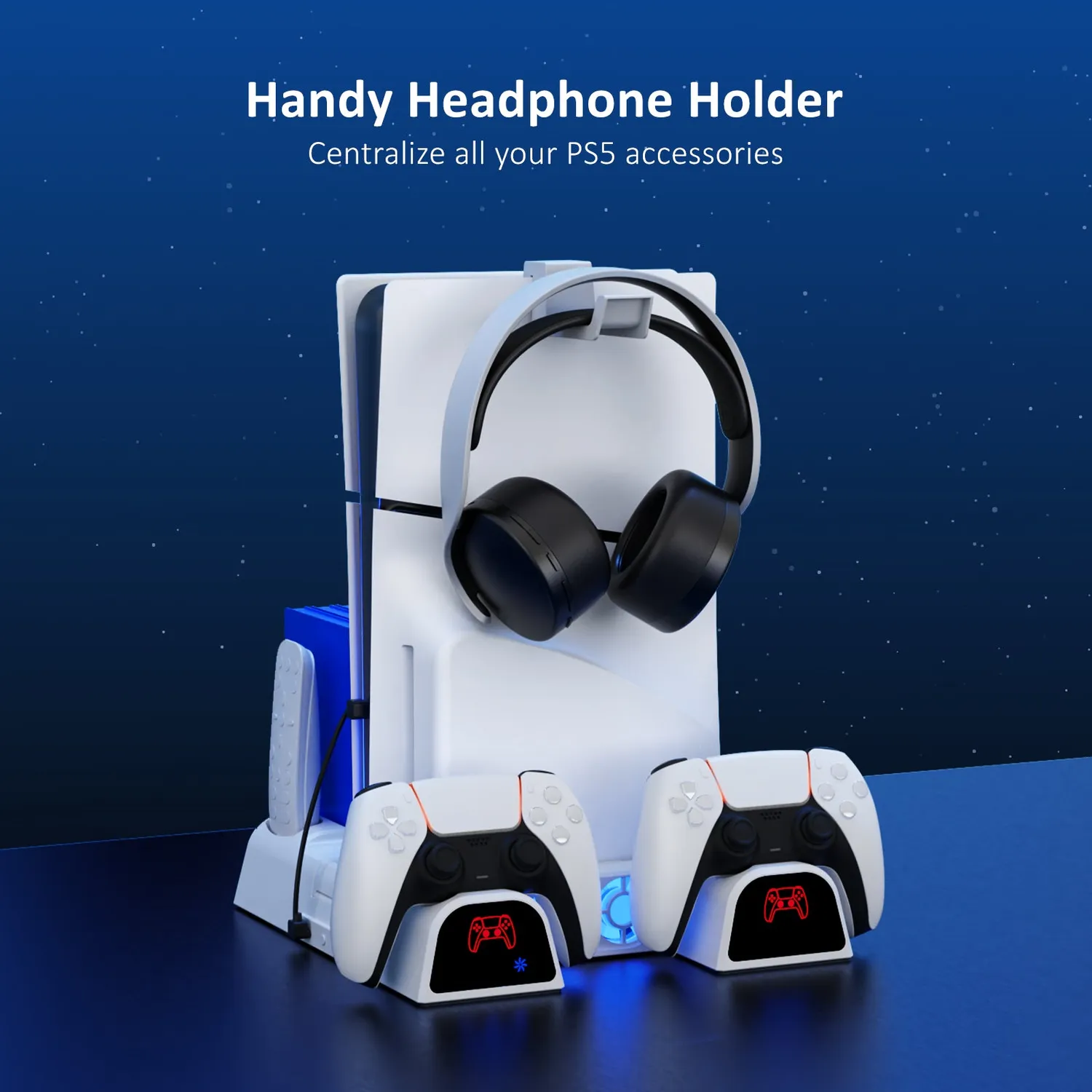 NexiGo PS5 Koelstandaard met Headset Houder