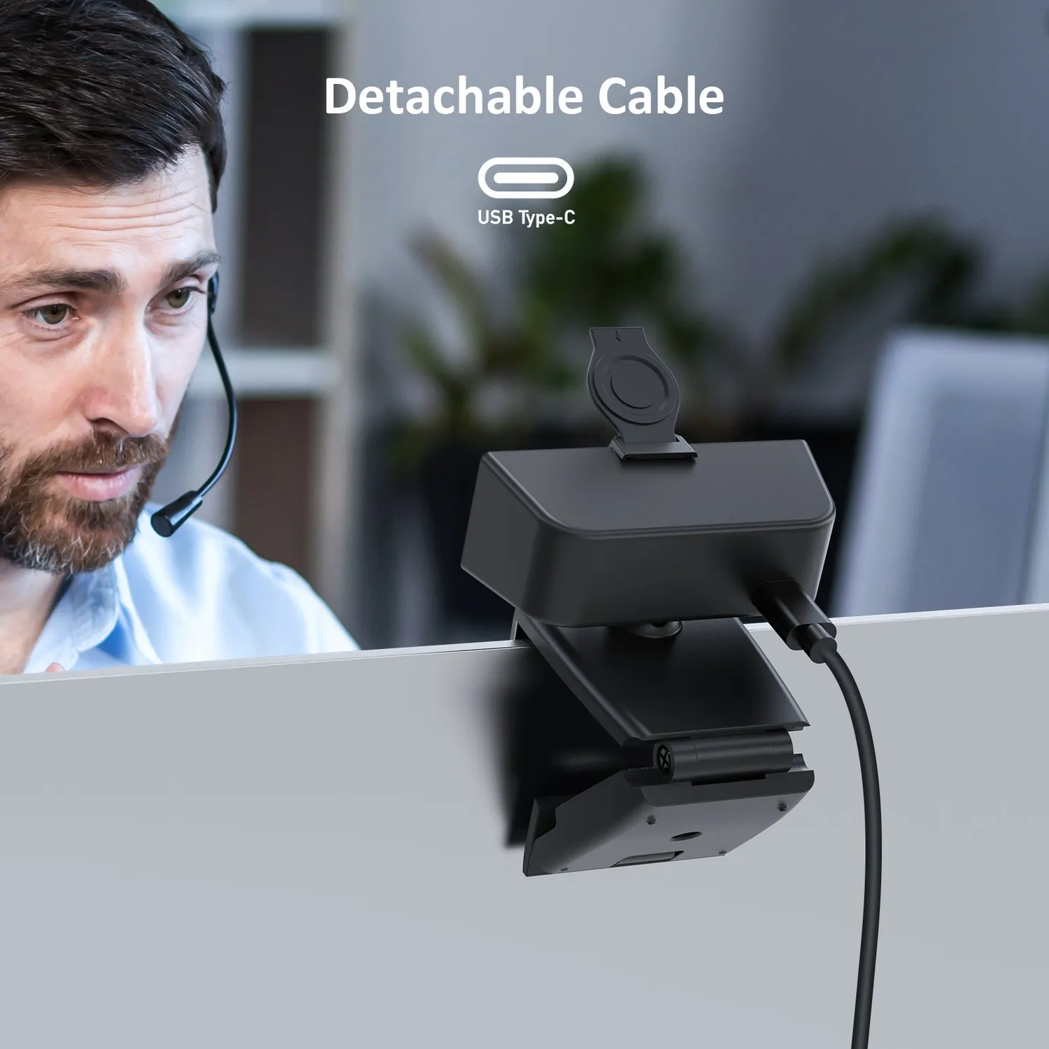 NexiGo 1080P webcam FHD ruisonderdrukking USB-C
