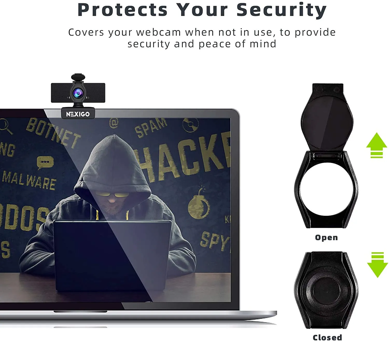 NexiGo Webcam Privacy Shutter voor N60/N660 zwart 2 stuks