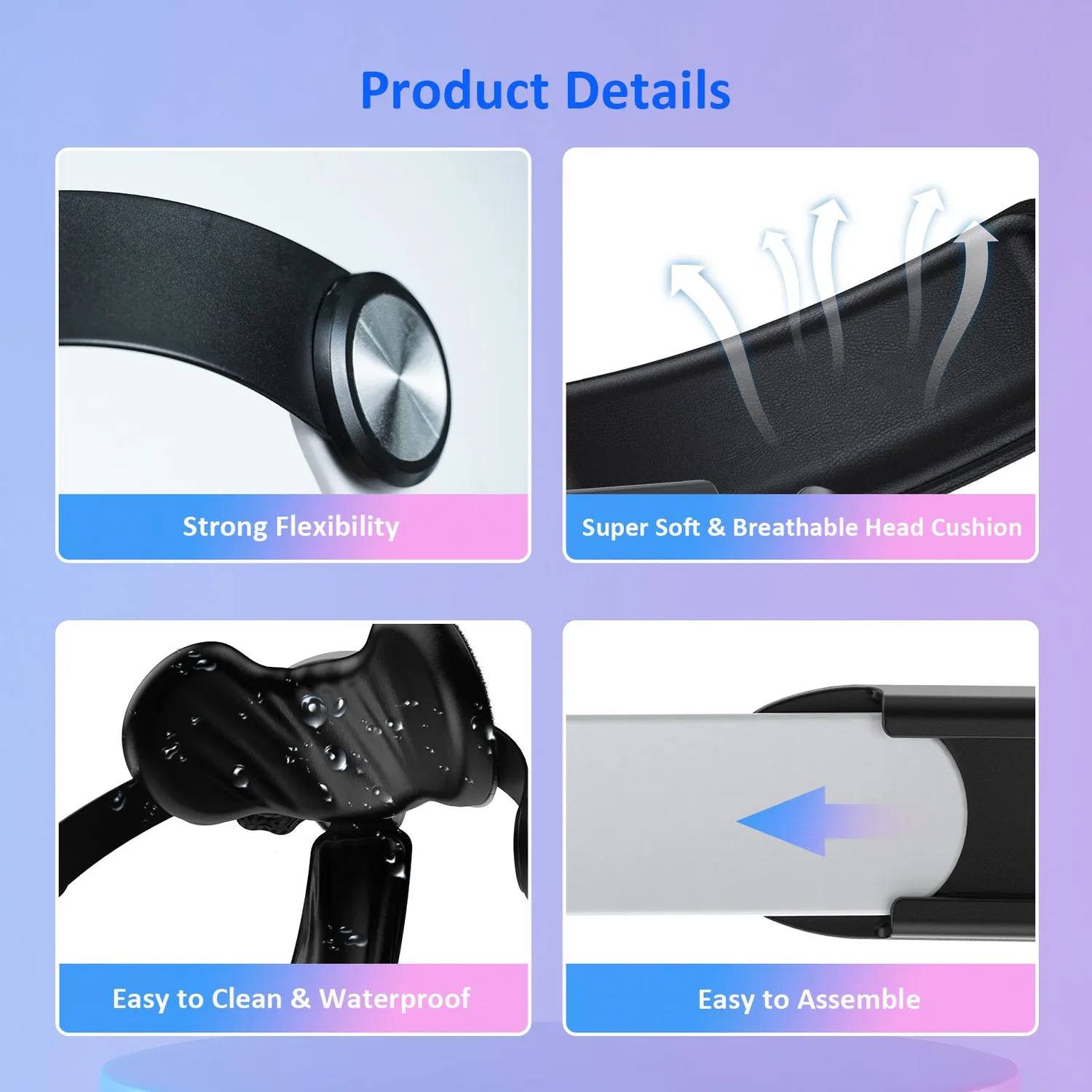 NexiGo S32 Head Strap hoofdband met 5300 mAh batterij