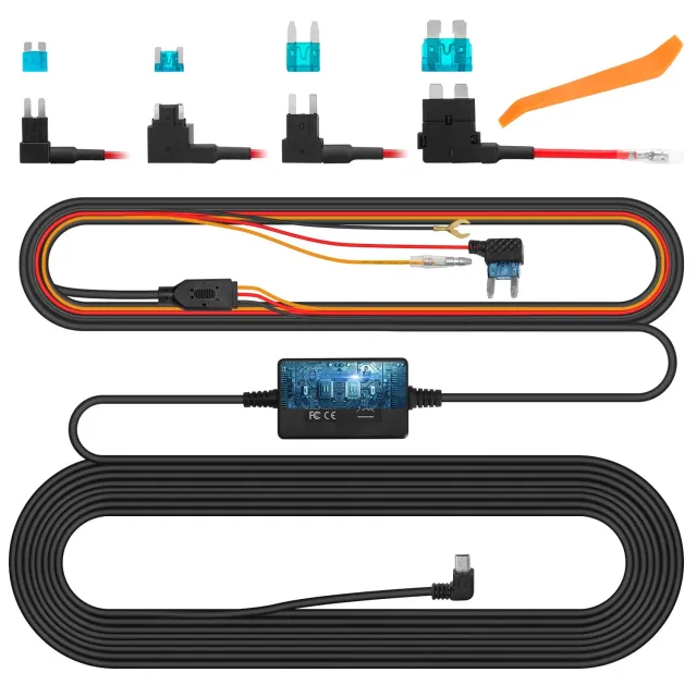 NexiGo dashcam hardwire kit met zekeringset