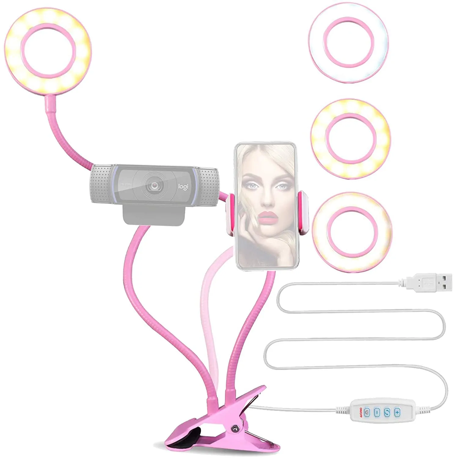 NexiGo 3.5 Inch LED Selfie Ring Light