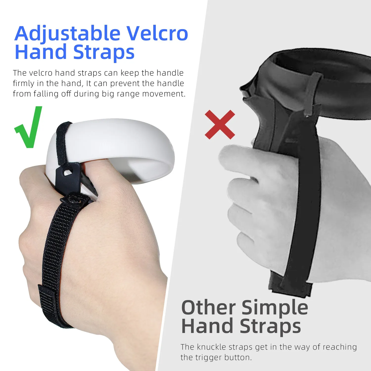 NexiGo Quest 2 grip- en lenscovers zwart