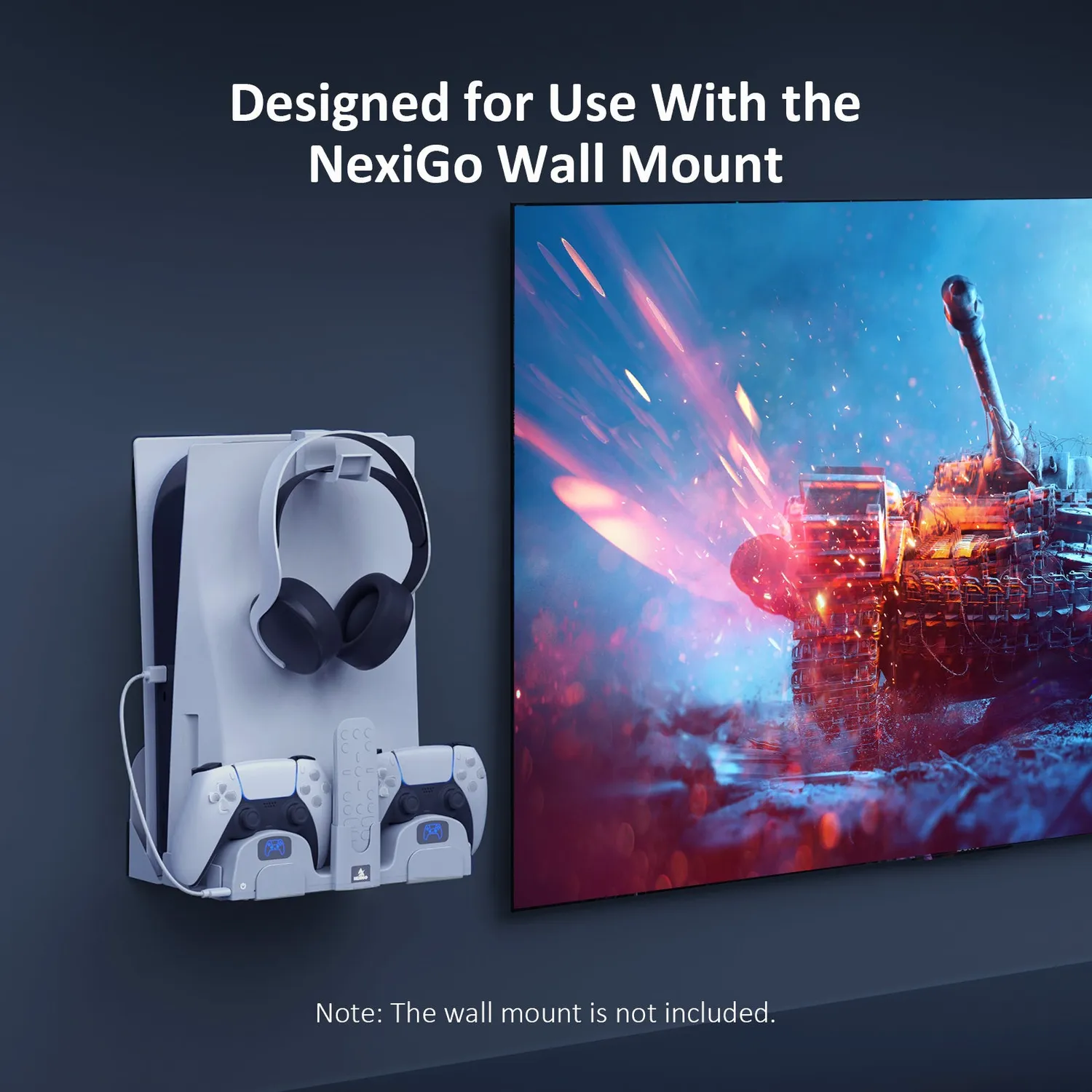 NexiGo Wall Mount Vervangende Controller Lader PS5