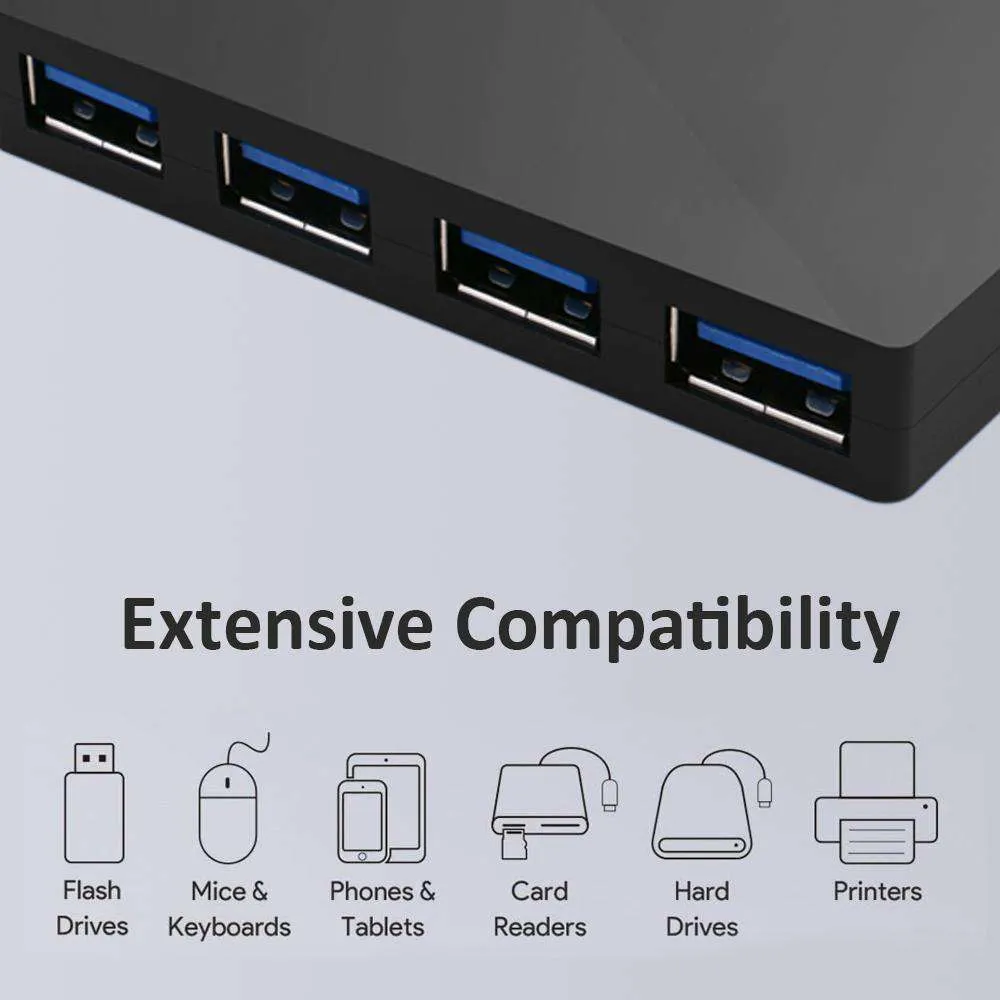 NexiGo Ultra Slim 4-poorts USB 3.0 hub