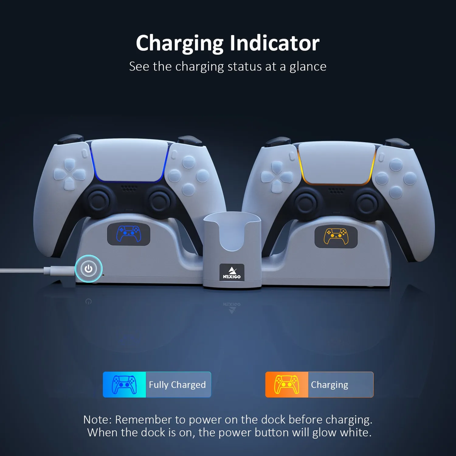 NexiGo Wall Mount Vervangende Controller Lader PS5
