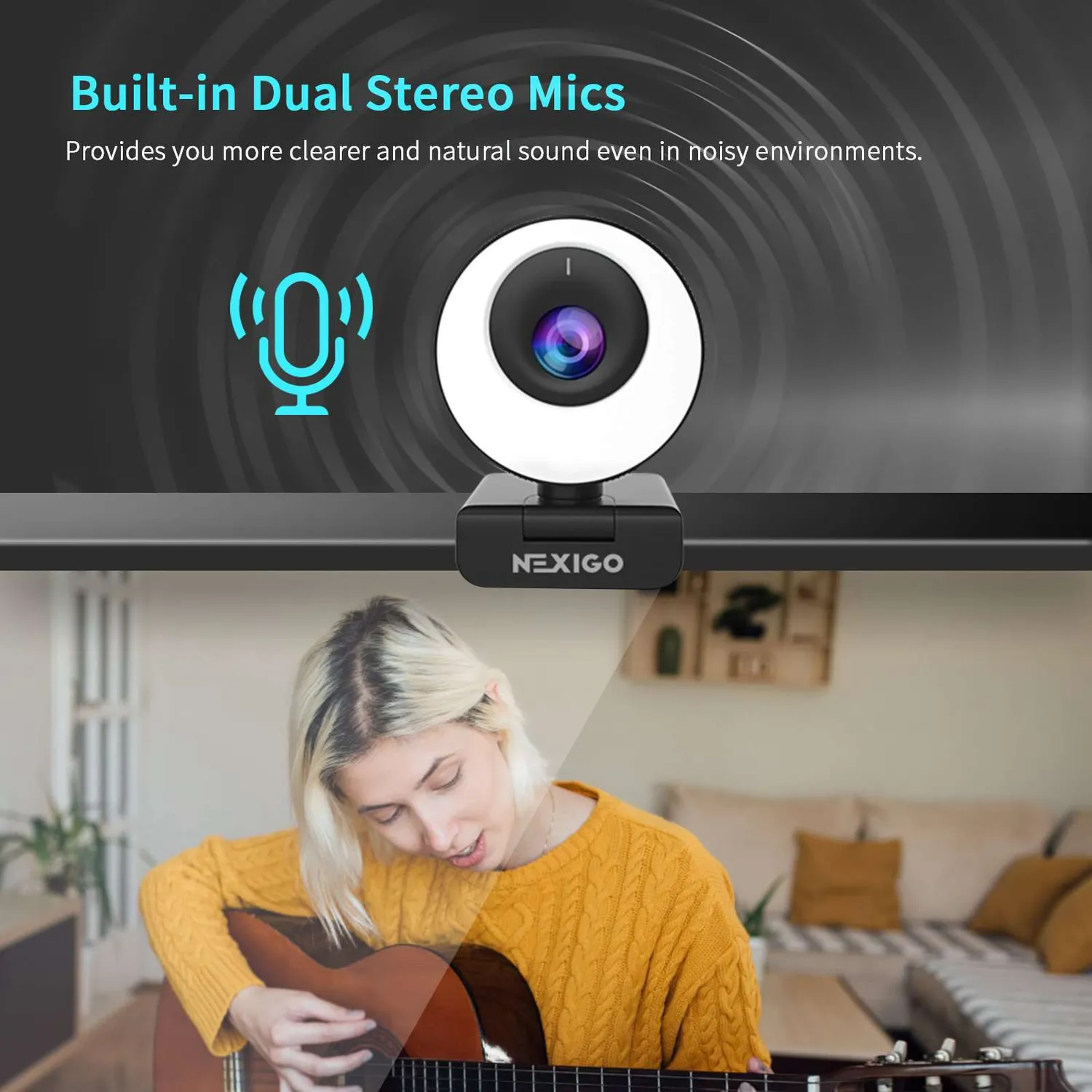 NexiGo N620E webcam 1080p 60fps met autofocus