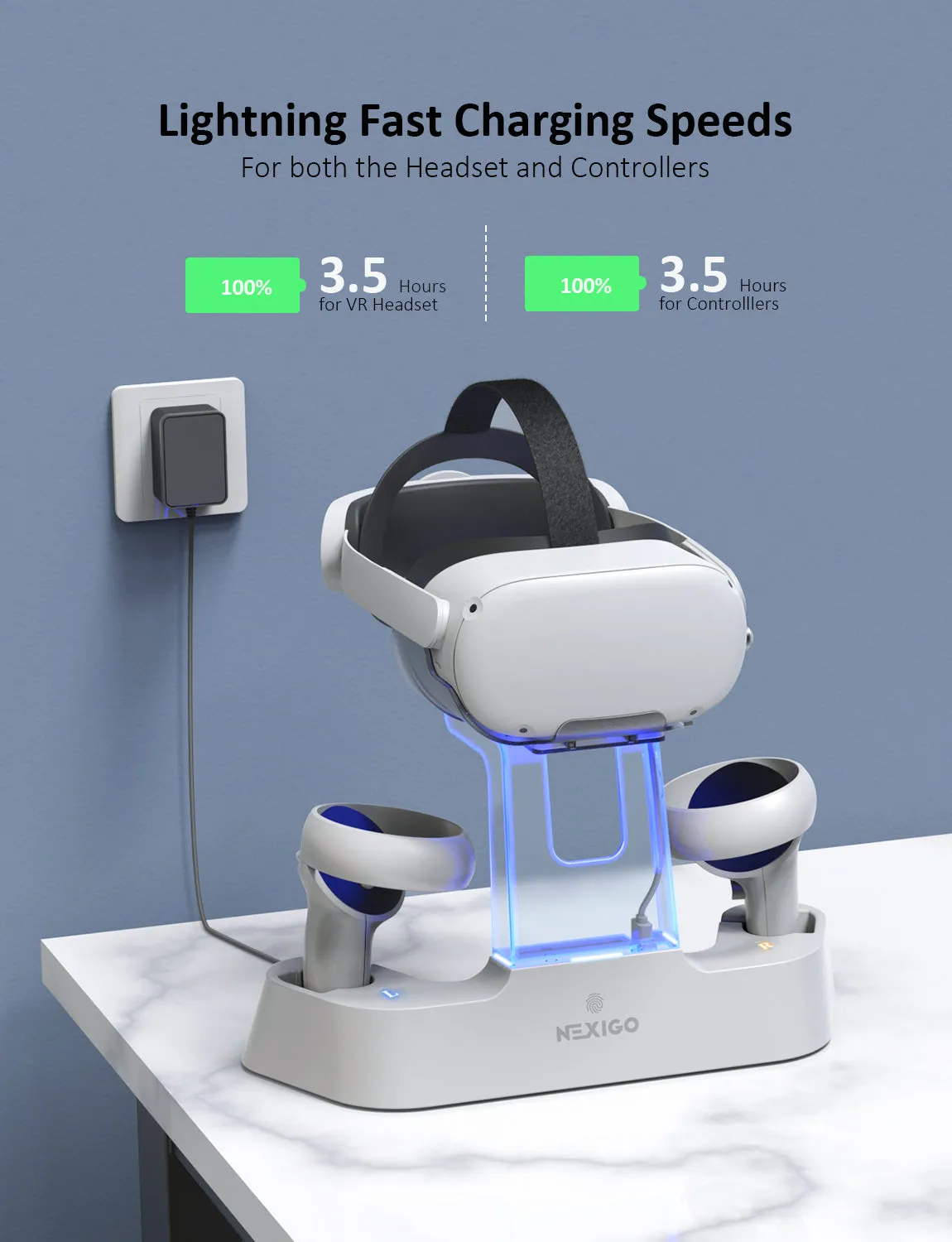 NexiGo Quest 2 oplaadstation voor headset