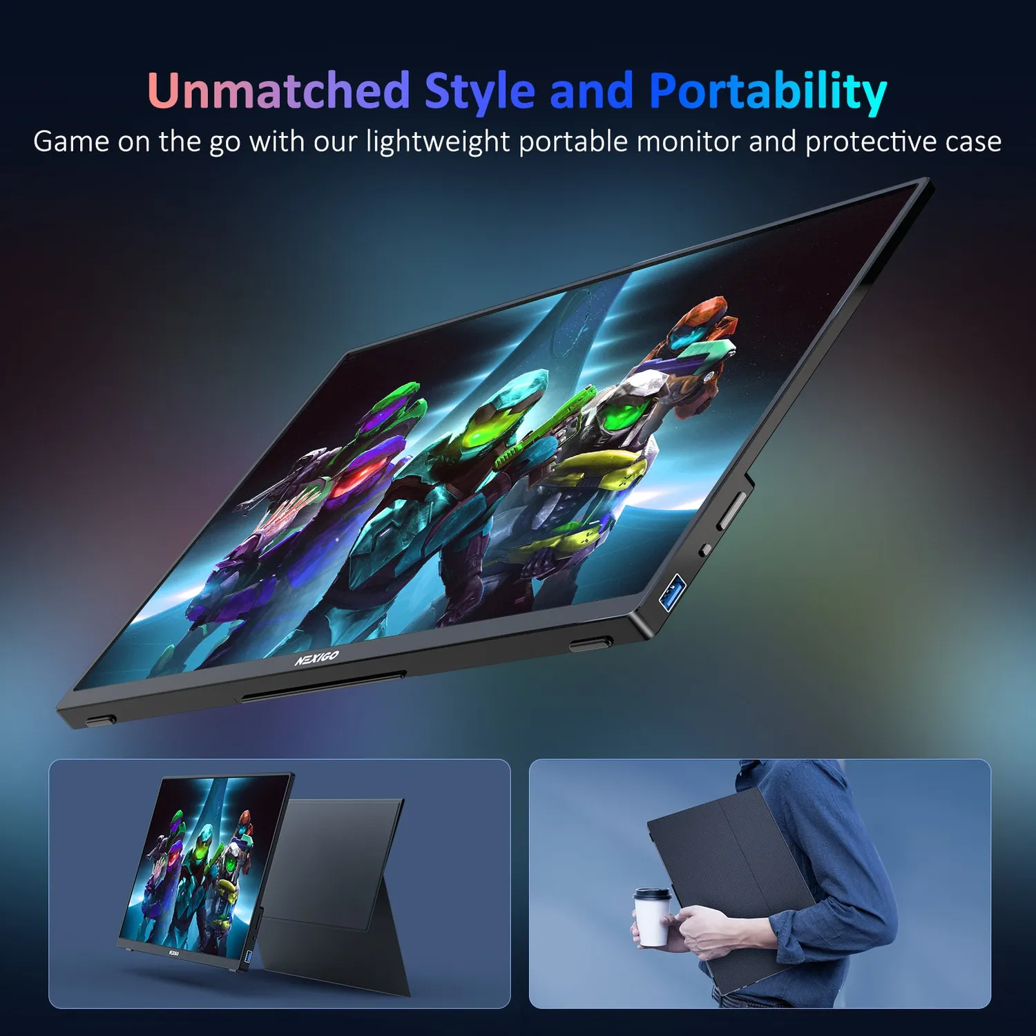 NexiGo NG16UFG-S draagbaar 16 inch 2.5K 144Hz monitor