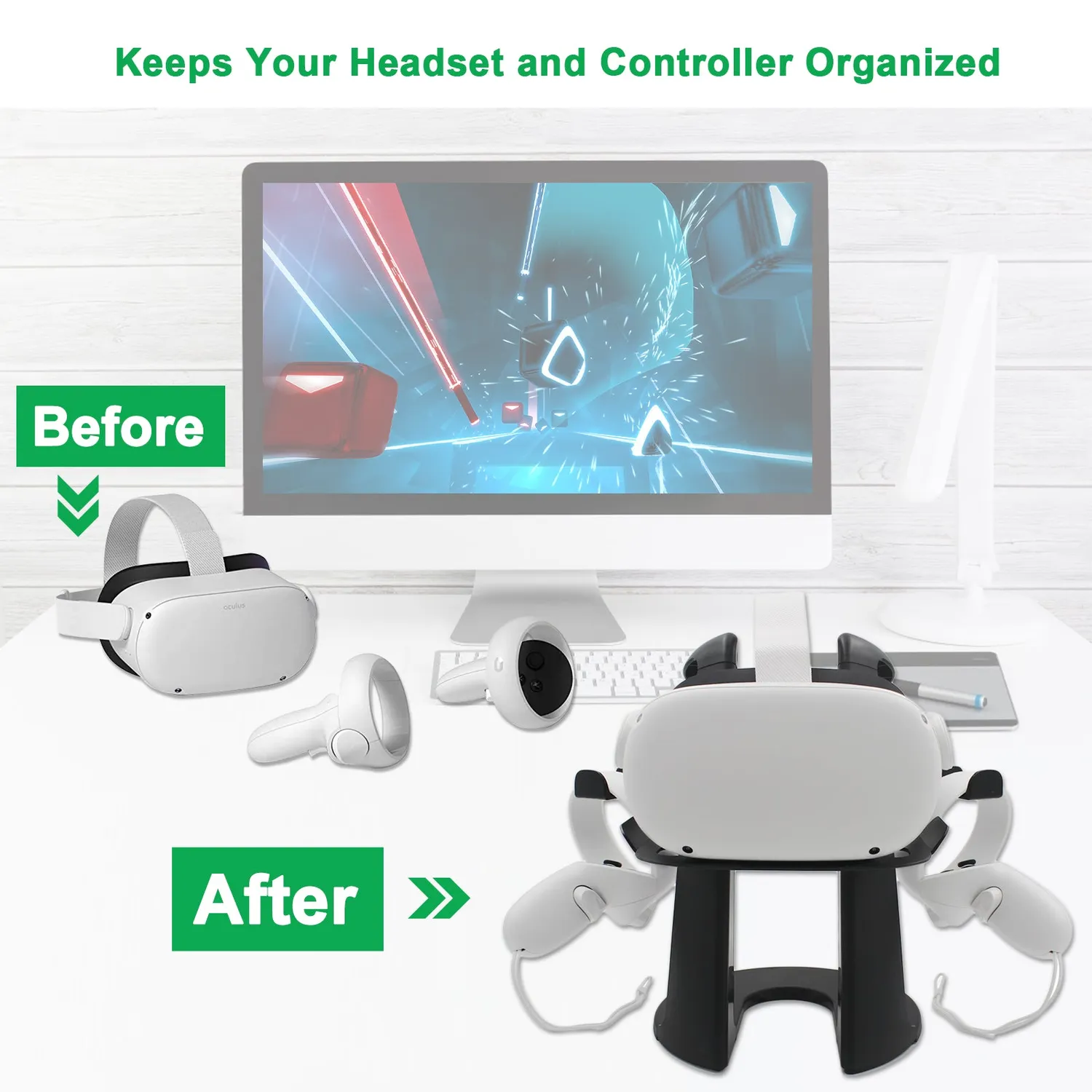 NexiGo VR Stand met controllerhouder