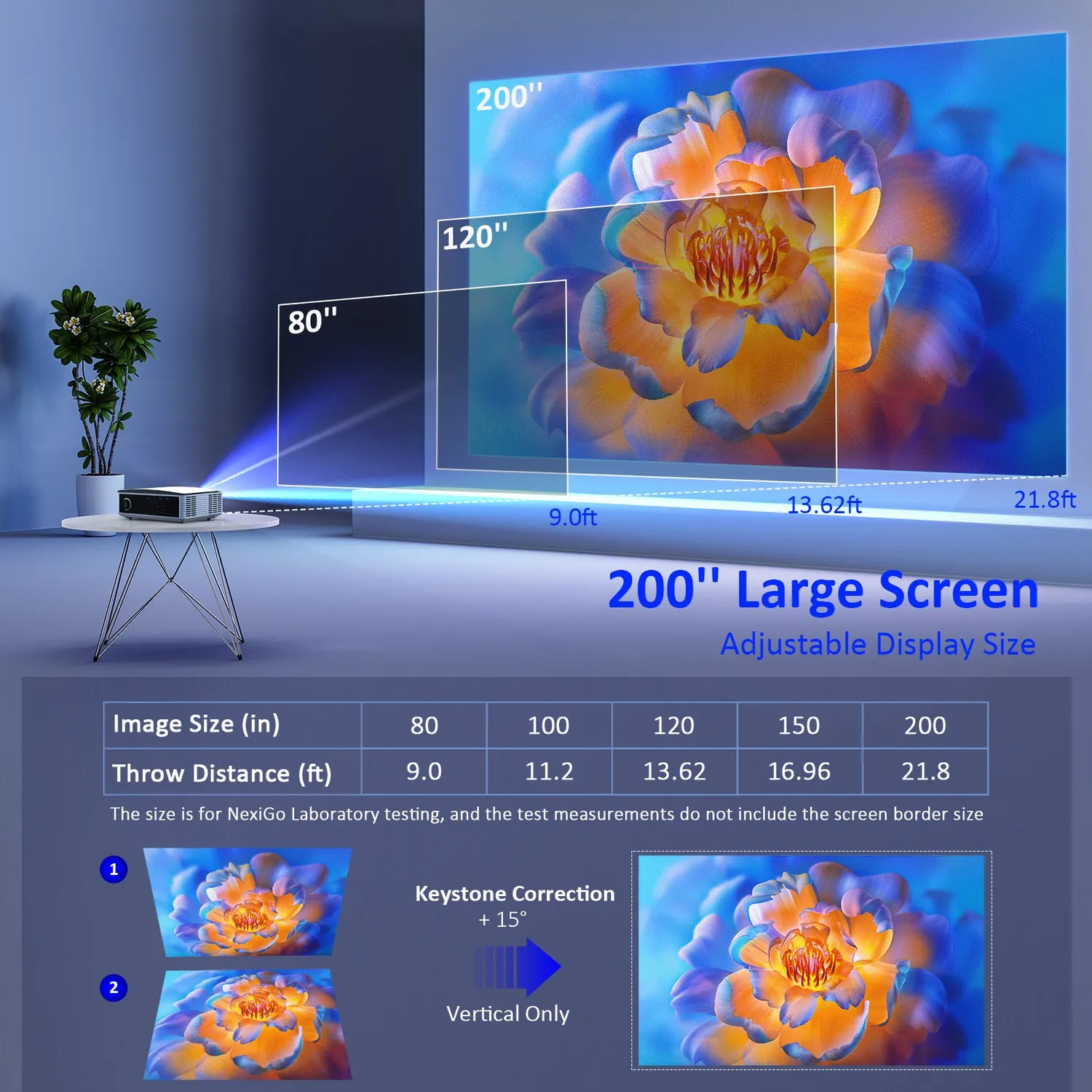 NexiGo PJ30 LCD-projector 1080p