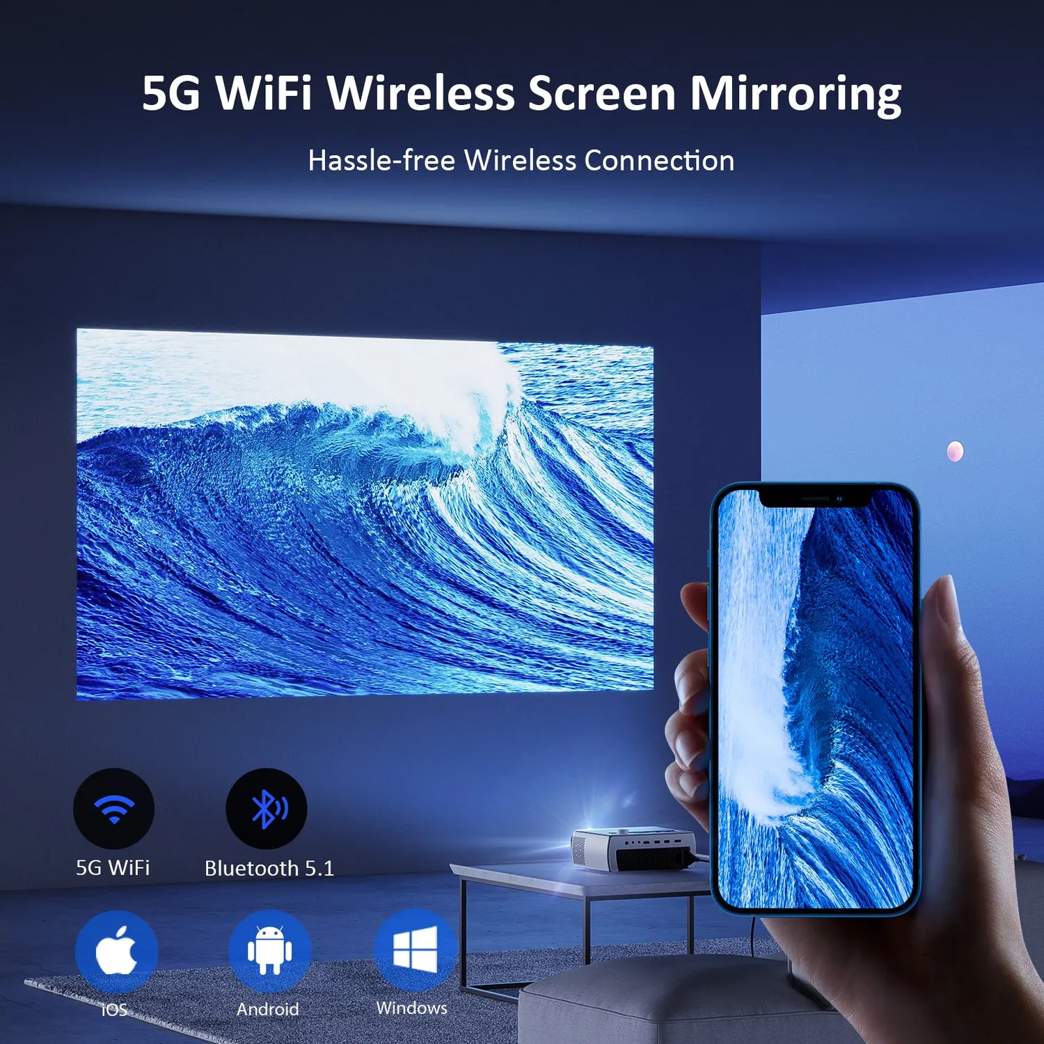 NexiGo PJ10 LCD-projector Full HD 1080p