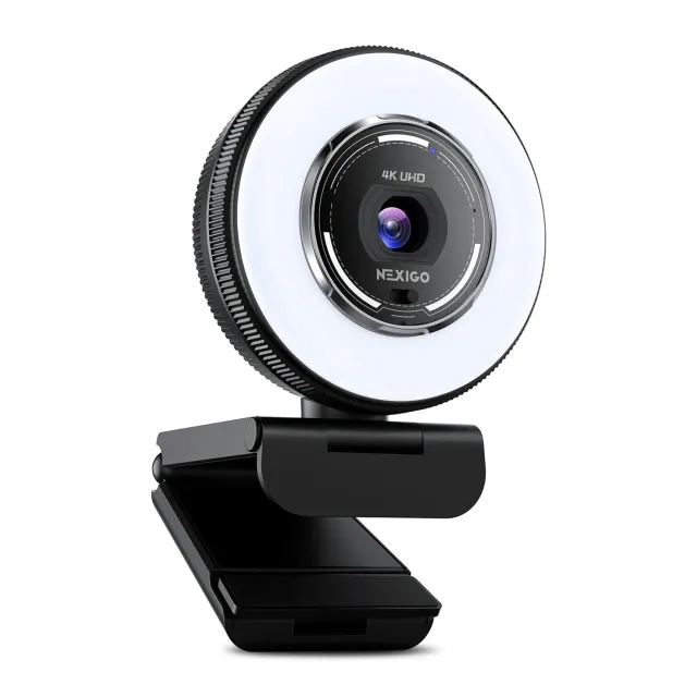 NexiGo N680E Pro 4K webcam met ringlight