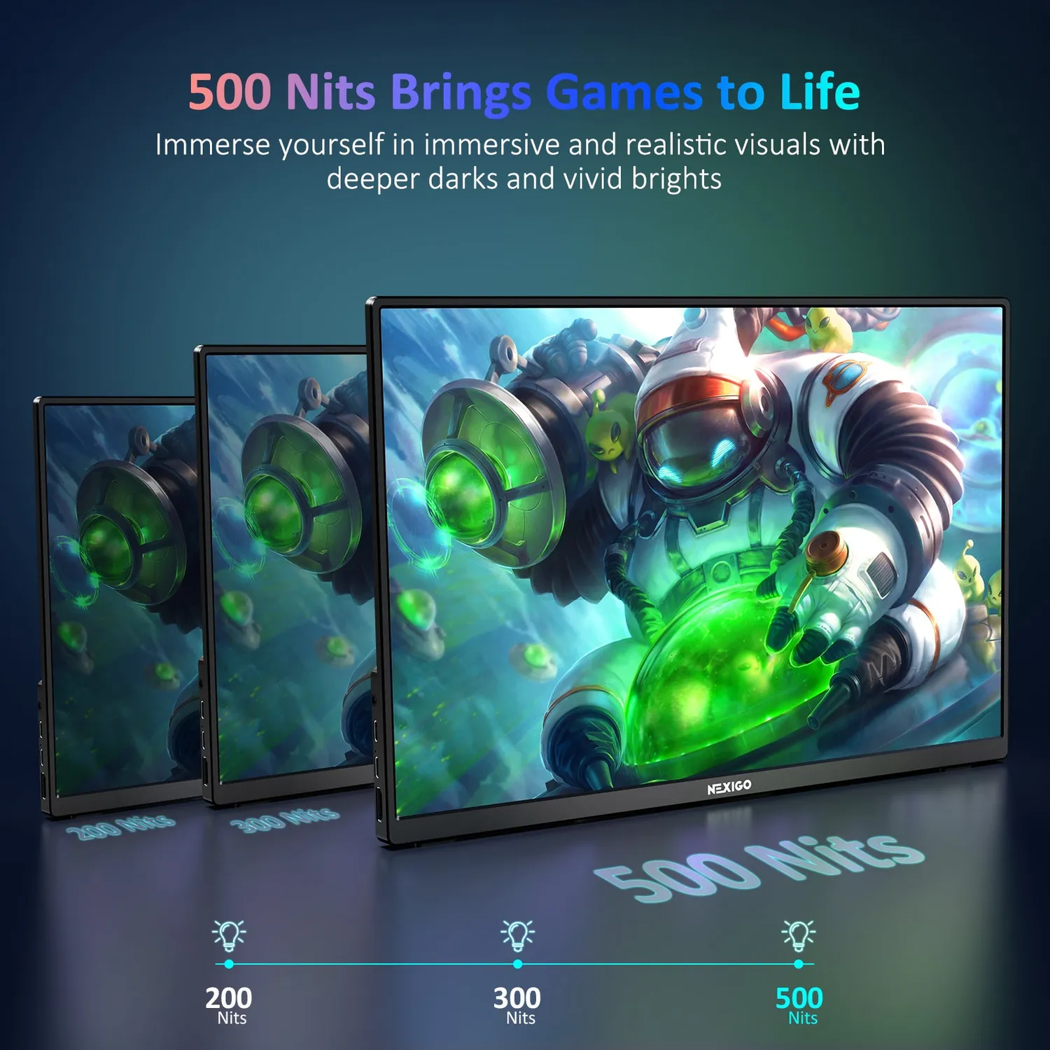 NexiGo NG16UFG-S draagbaar 16 inch 2.5K 144Hz monitor