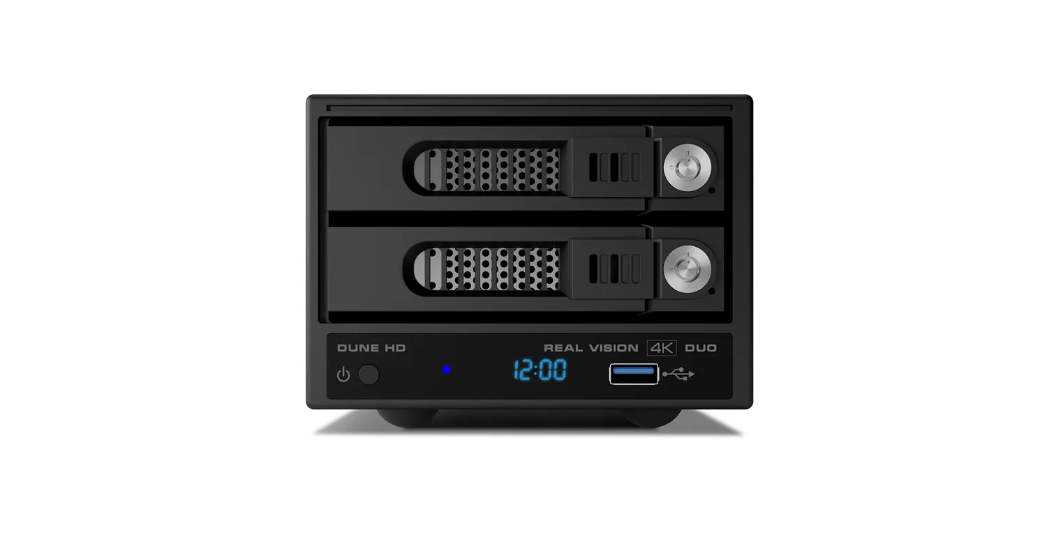 Dune HD Real Vision 4K Duo mediaspeler 2x HDD