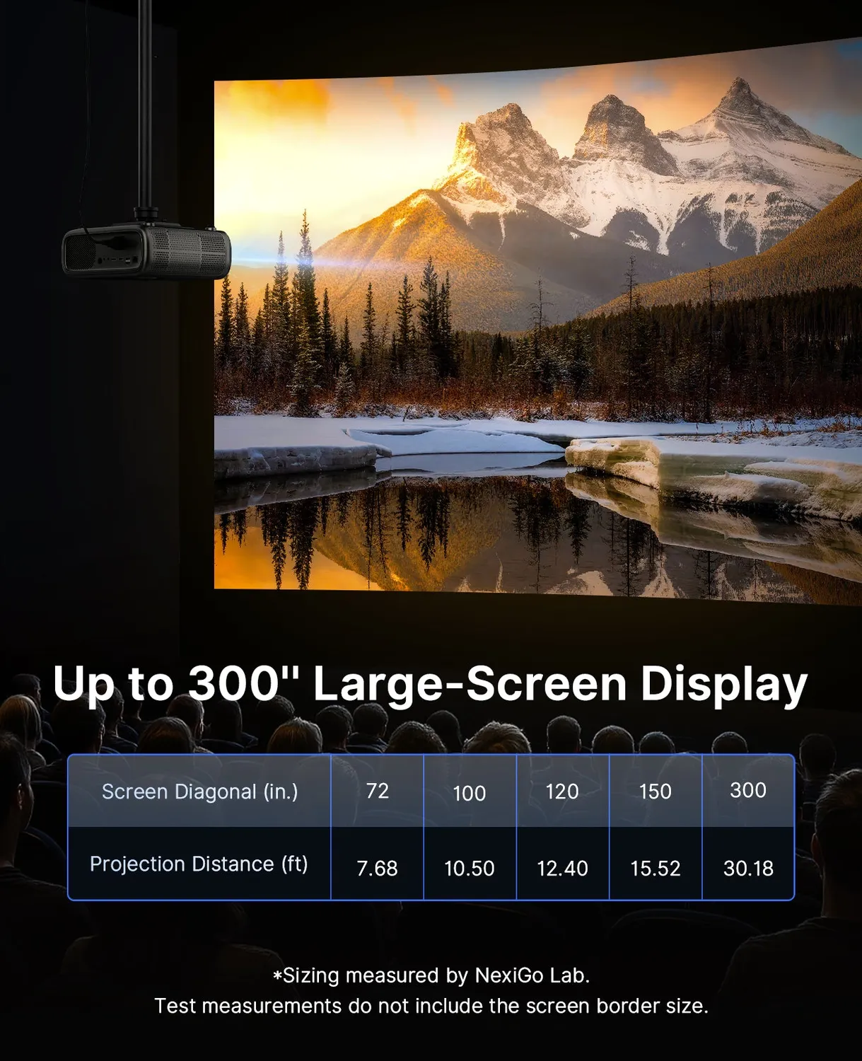 NexiGo PJ40 Pro Smart Projector Google TV 1080p 800 ANSI