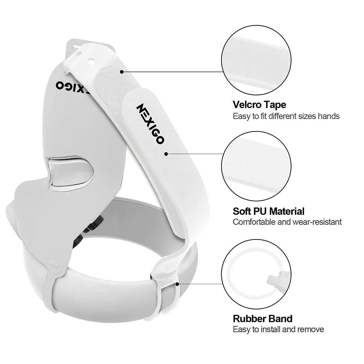 NexiGo Controller Grip Cover met strip voor Quest 2