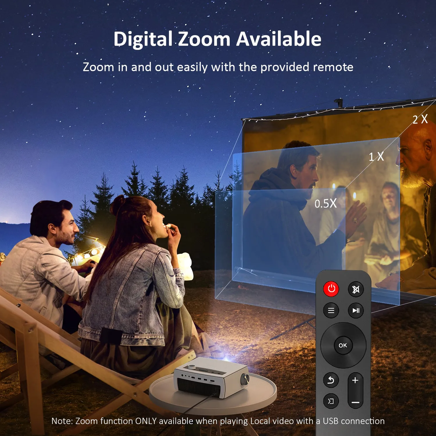 NexiGo PJ10 LCD-projector Full HD 1080p