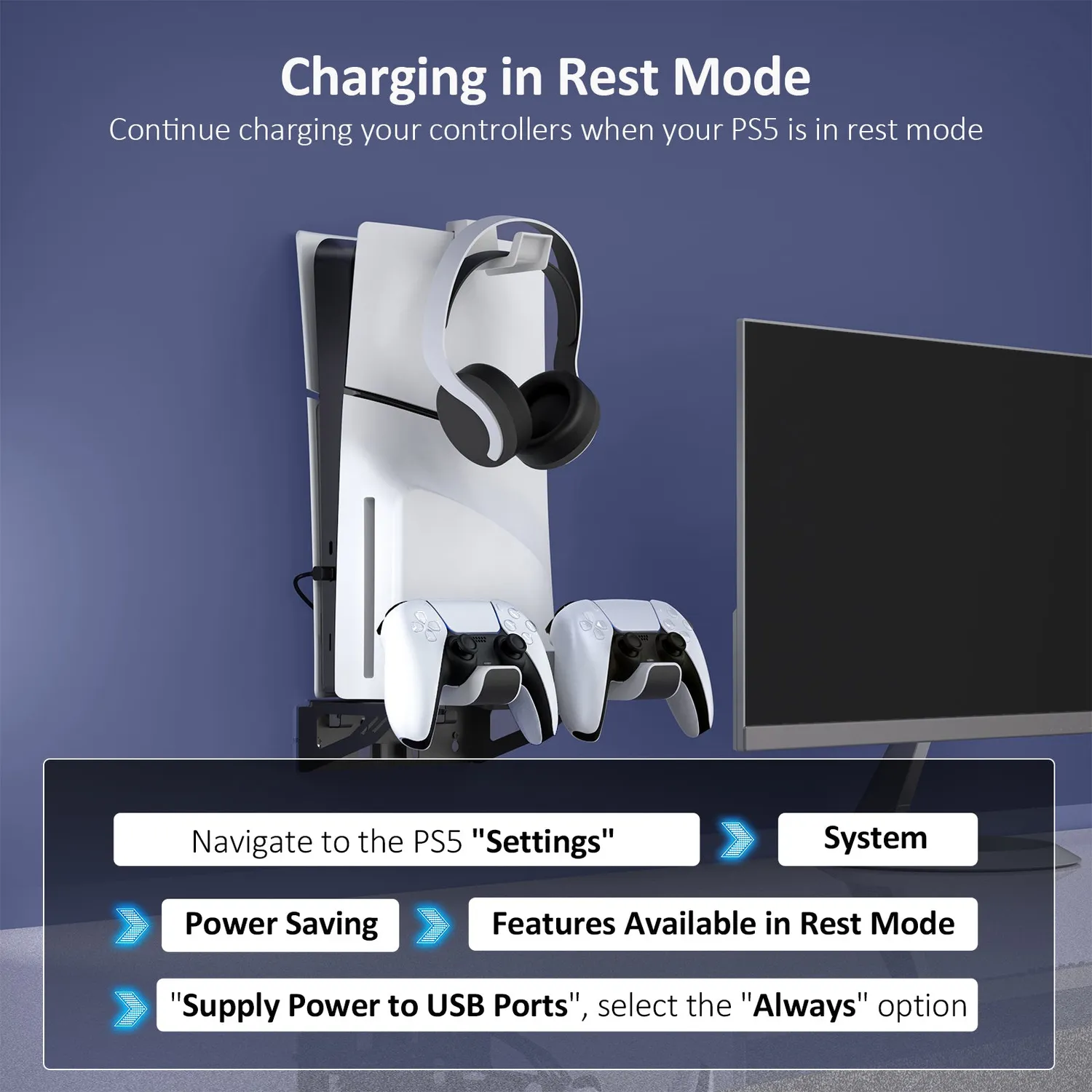 NexiGo PS5 Wall Mount Kit wandhouder