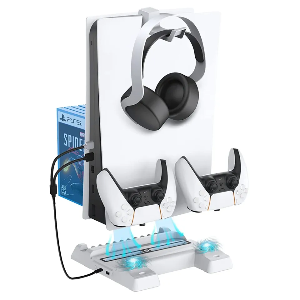 NexiGo PS5 Vertical Cooling Stand verticale standaard met headsethouder
