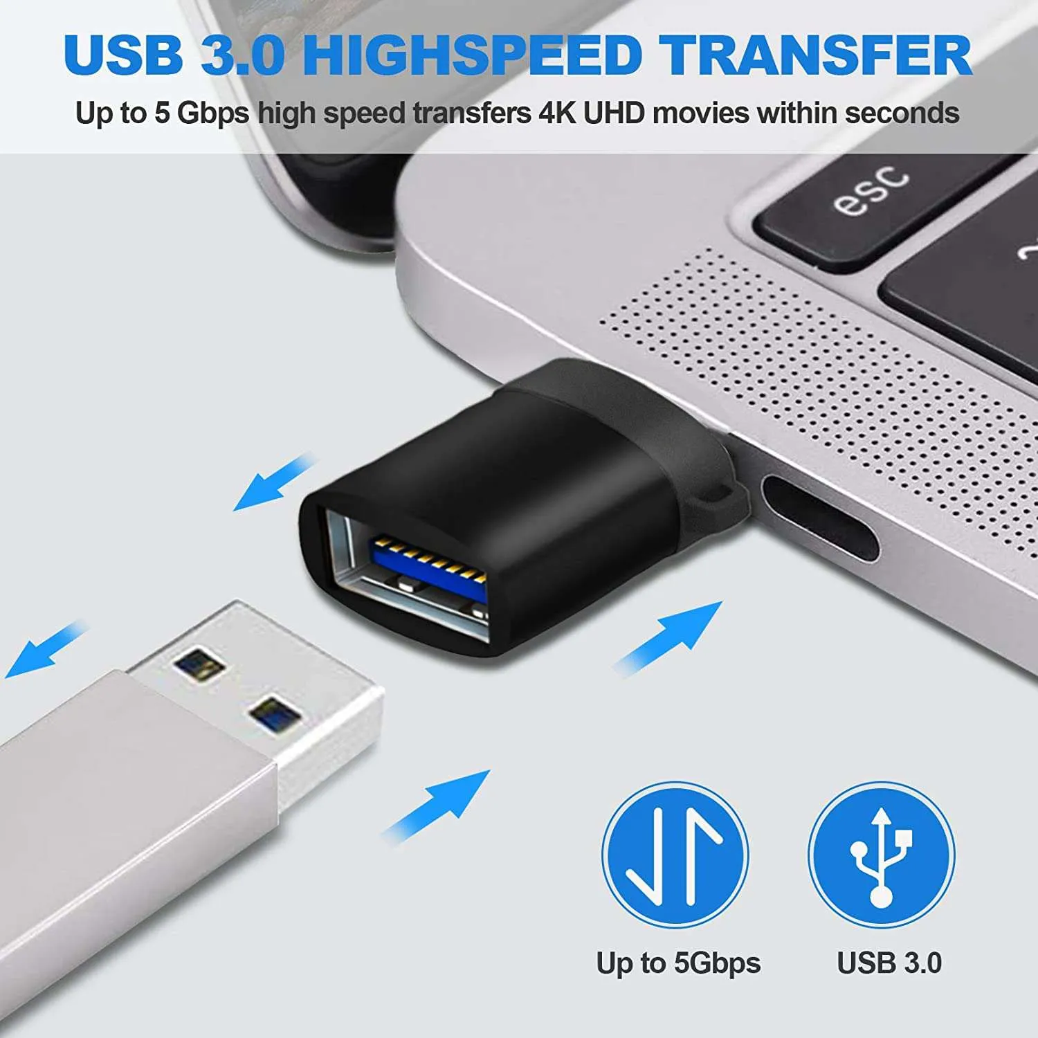 NexiGo USB C naar A adapter USB 3.0